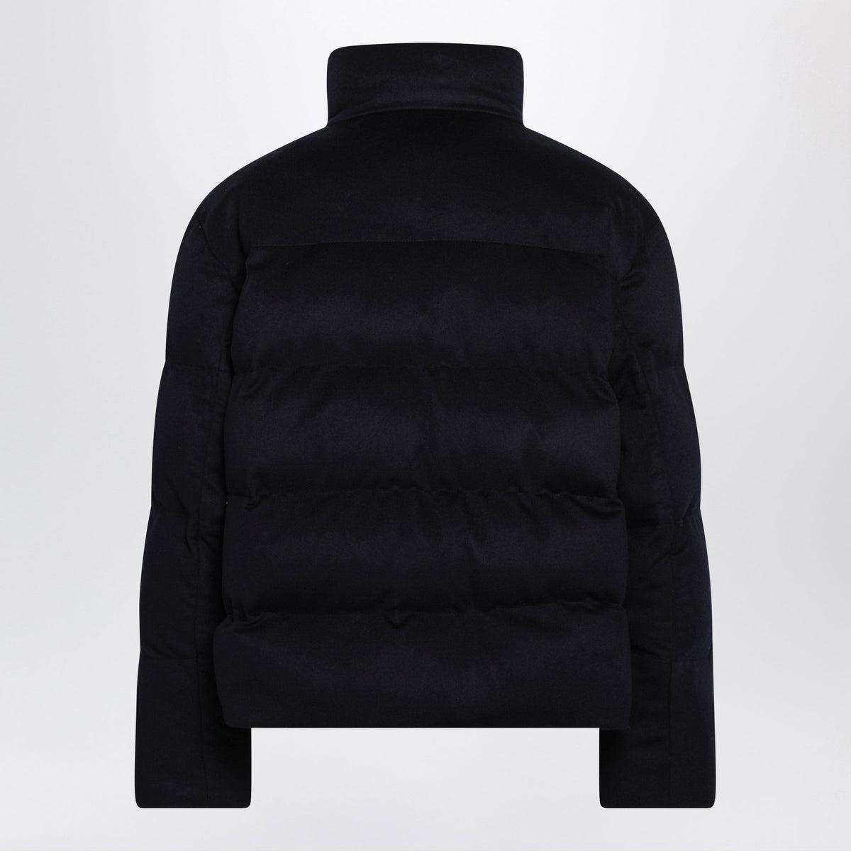 Loro Piana Navy Blue Giulio Padded Jacket In Cashmere Men LORO PIANA