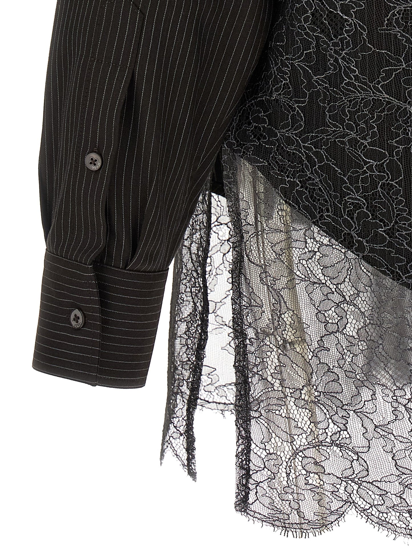 Fendi Men Wool And Lace Shirt FENDI