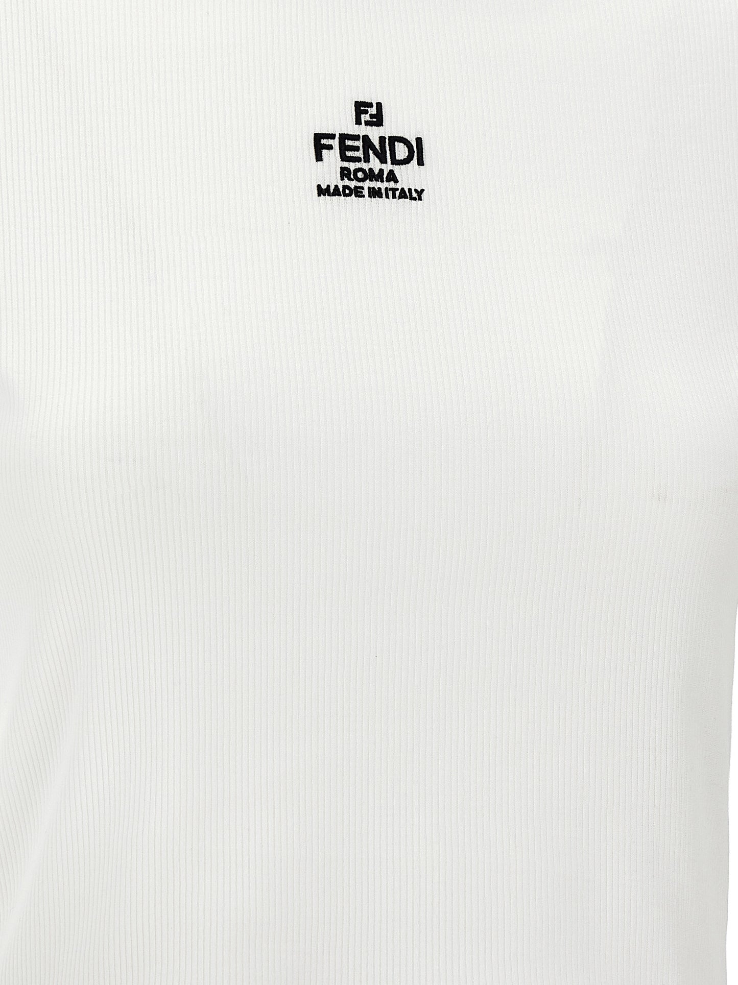 Fendi Women 'Fendi' Cropped T-Shirt FENDI