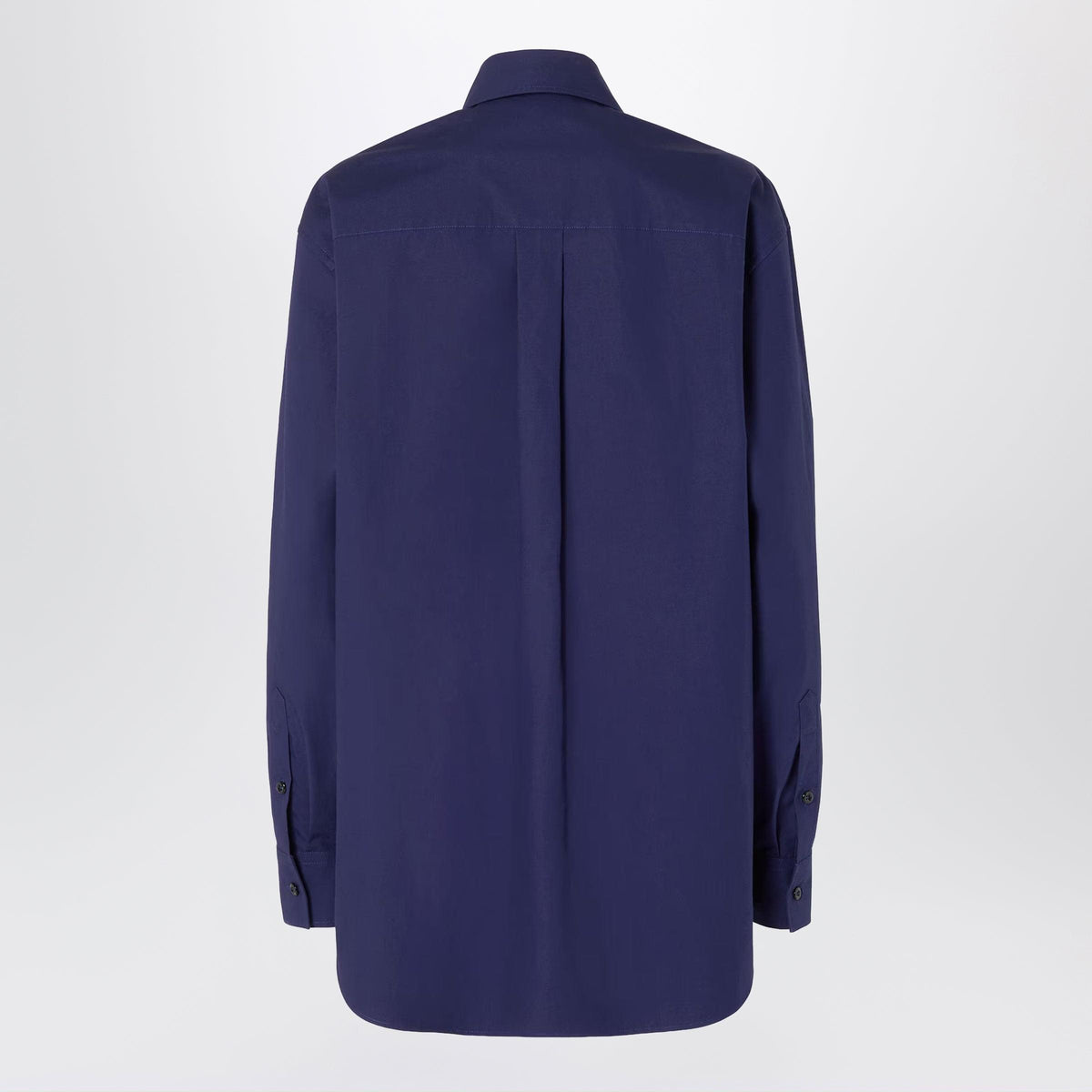 Fendi Dark Blue Poplin Shirt Women FENDI