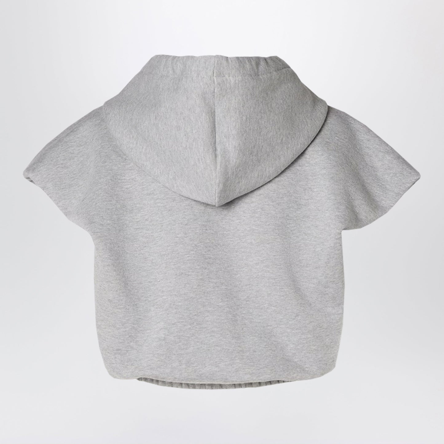 Fendi Grey Cropped Sleeveless Jersey Top Women FENDI