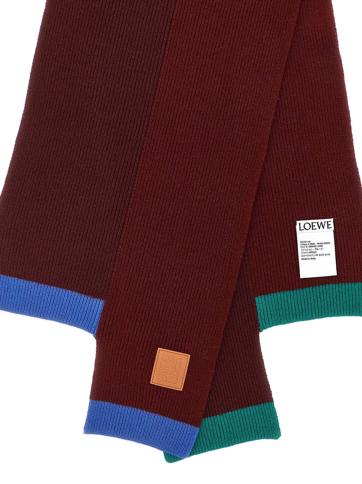 Loewe Women Wool Asymmetrical Scarf LOEWE
