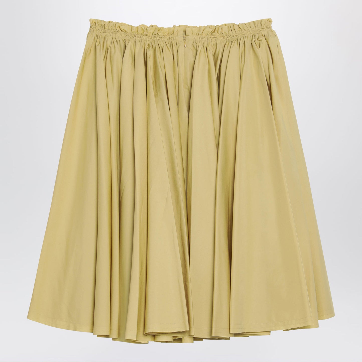 Ami Paris Pastel Yellow Cotton Skirt Women AMI PARIS