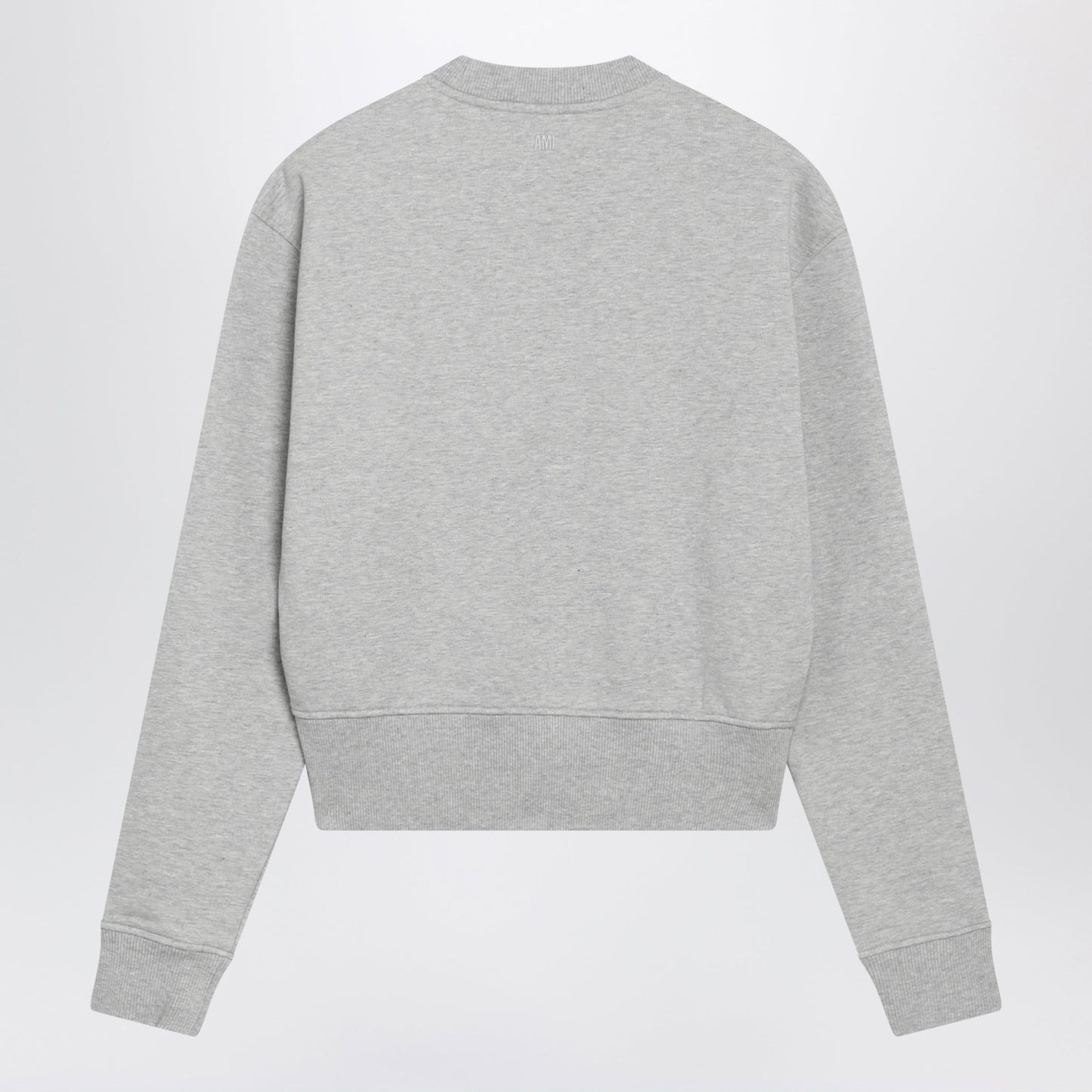 Ami Paris Gray Ami De Coeur Crewneck Sweatshirt Women AMI PARIS