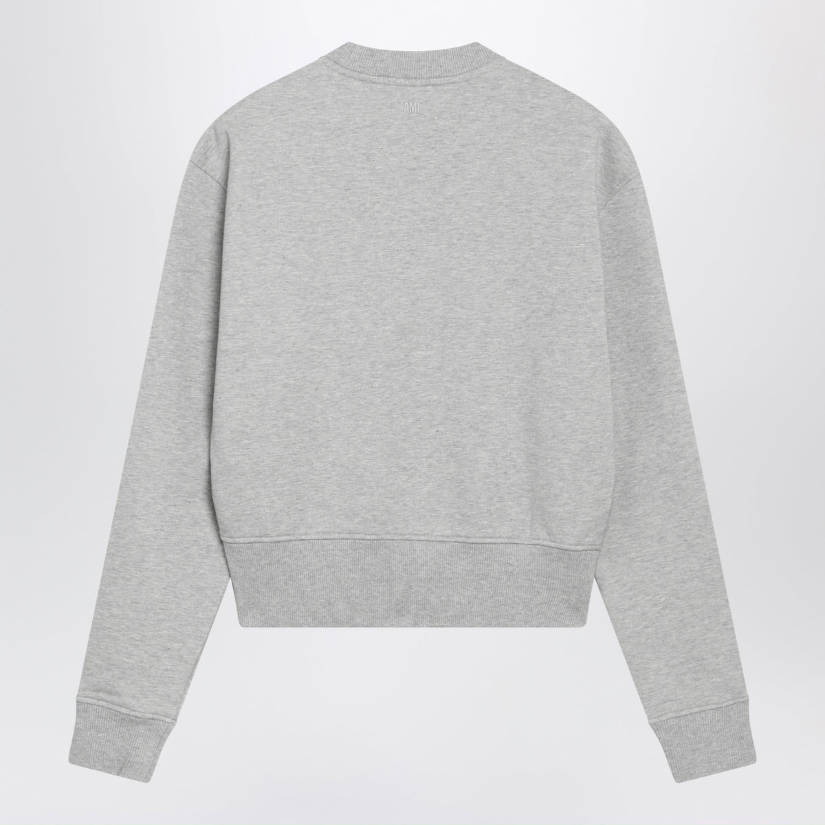 Ami Paris Gray Ami De Coeur Crewneck Sweatshirt Women AMI PARIS