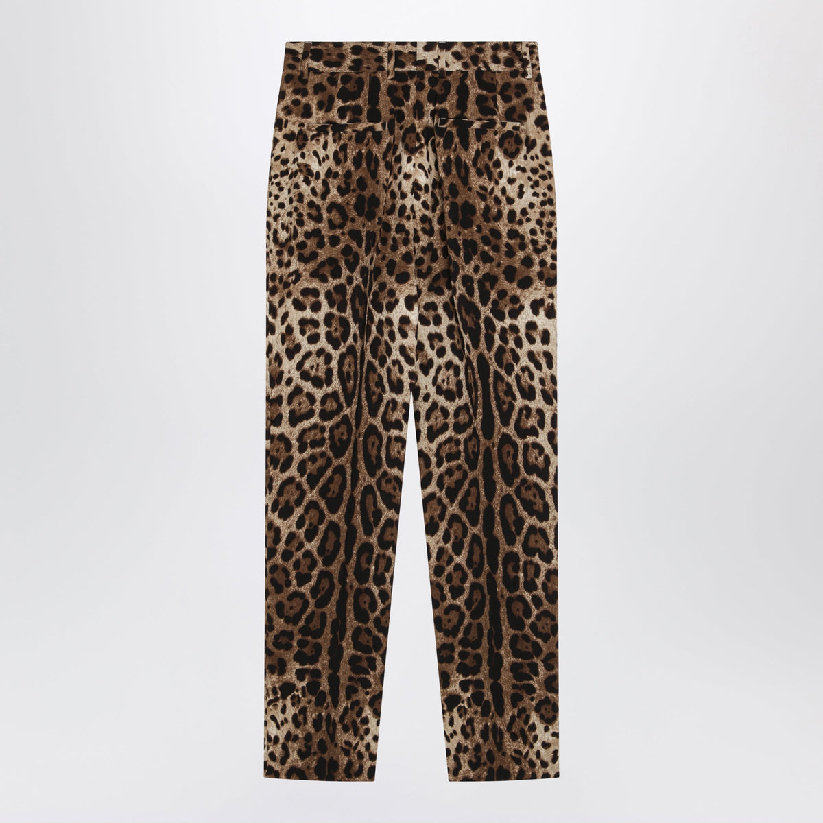Dolce&Gabbana Leopard-Print Stretch Wool Canvas Pants Women DOLCE & GABBANA