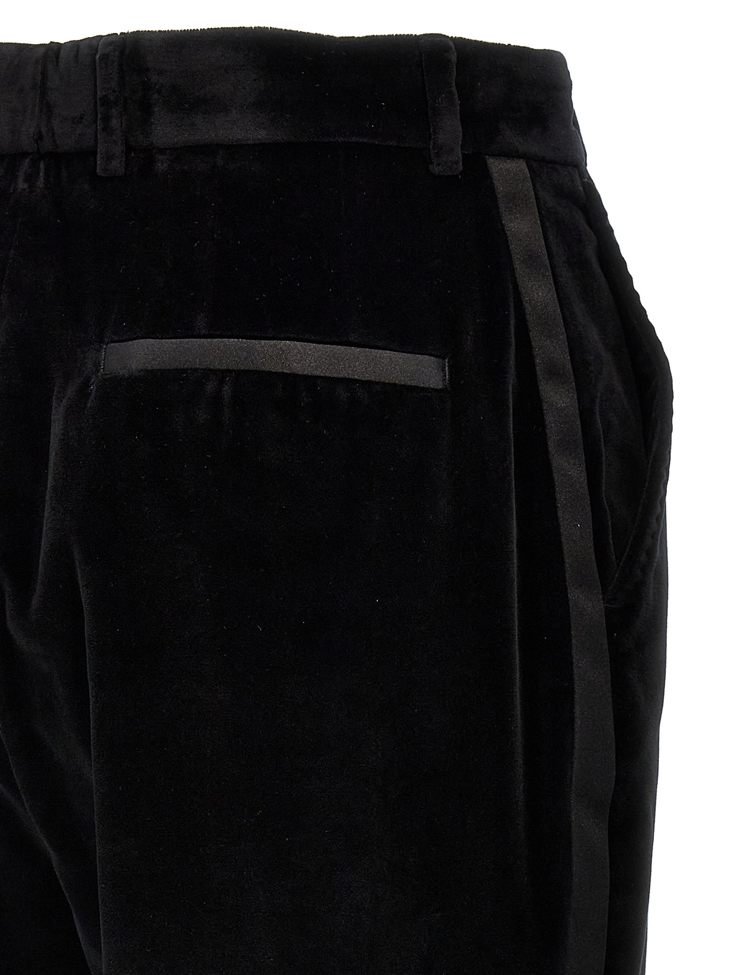 Dolce & Gabbana Women Velvet Tuxedo Pants DOLCE & GABBANA