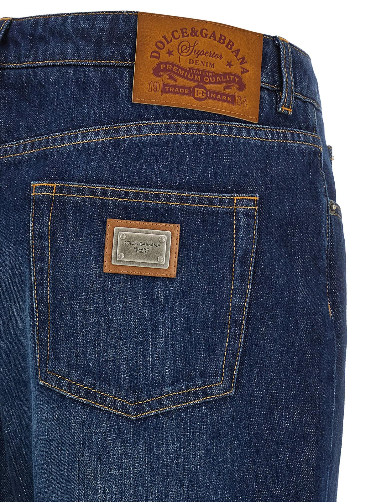 Dolce & Gabbana Women Stretched Pleated Trompe L'oeil Jeans DOLCE & GABBANA