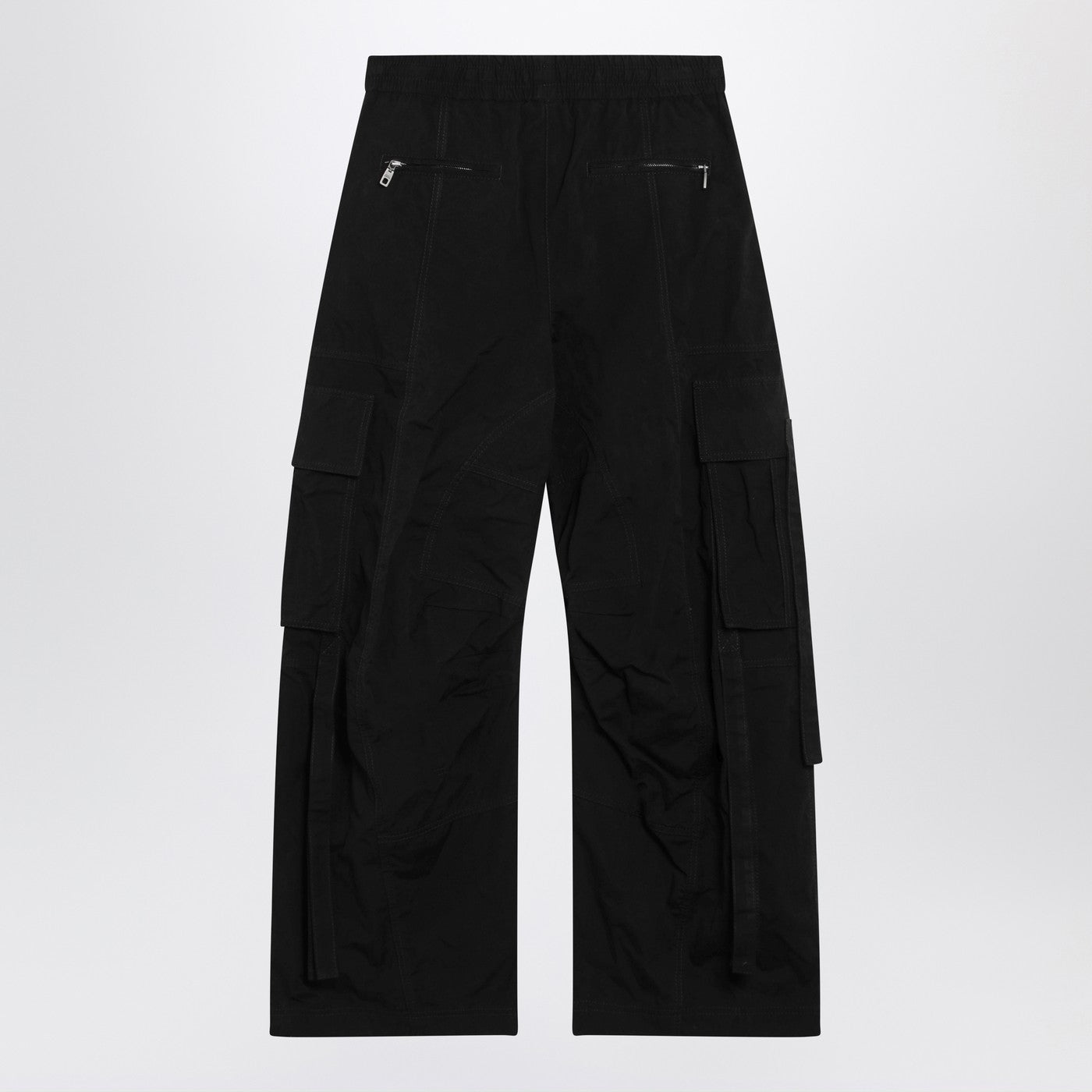 Dolce&Gabbana Black Waxed Faille Cargo Trousers Women DOLCE & GABBANA