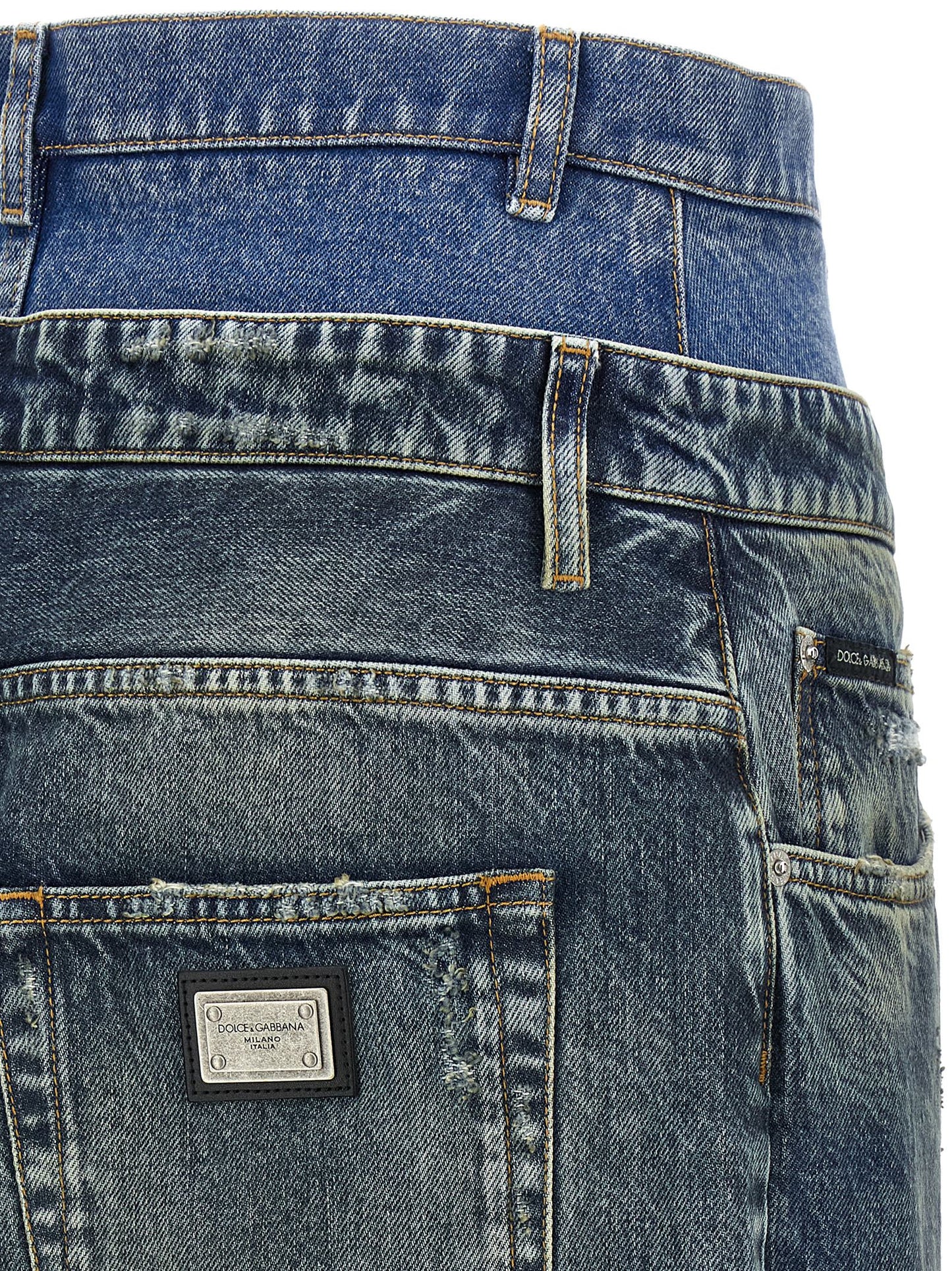 Dolce & Gabbana Women Double Layer Jeans