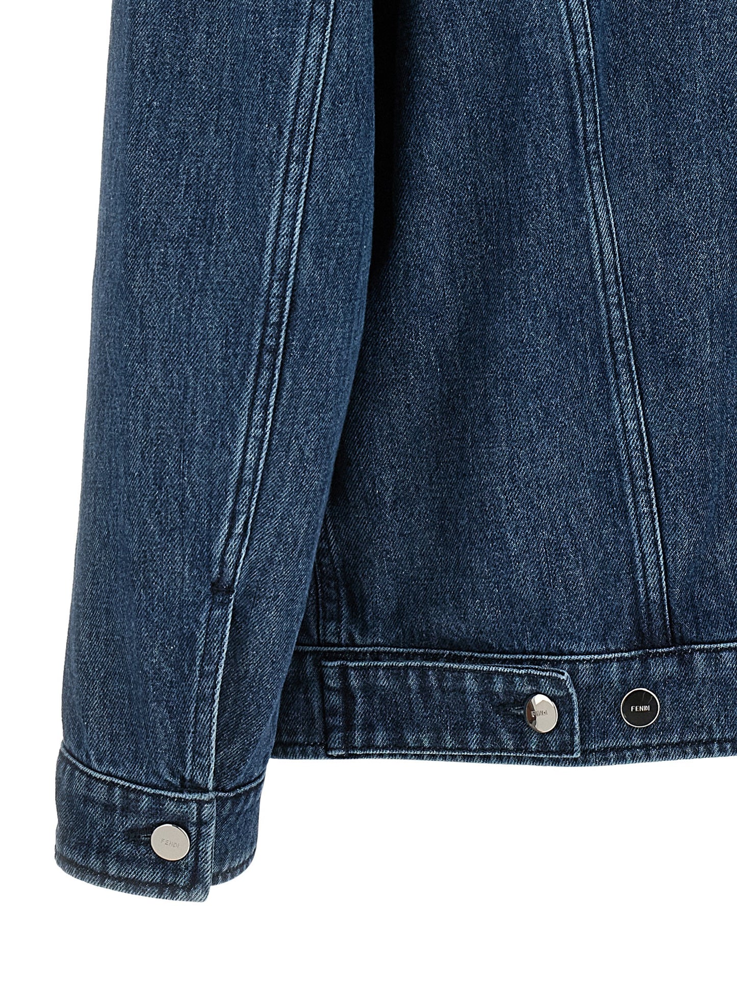 Fendi Men 'Ff Selleria' Denim Jacket FENDI