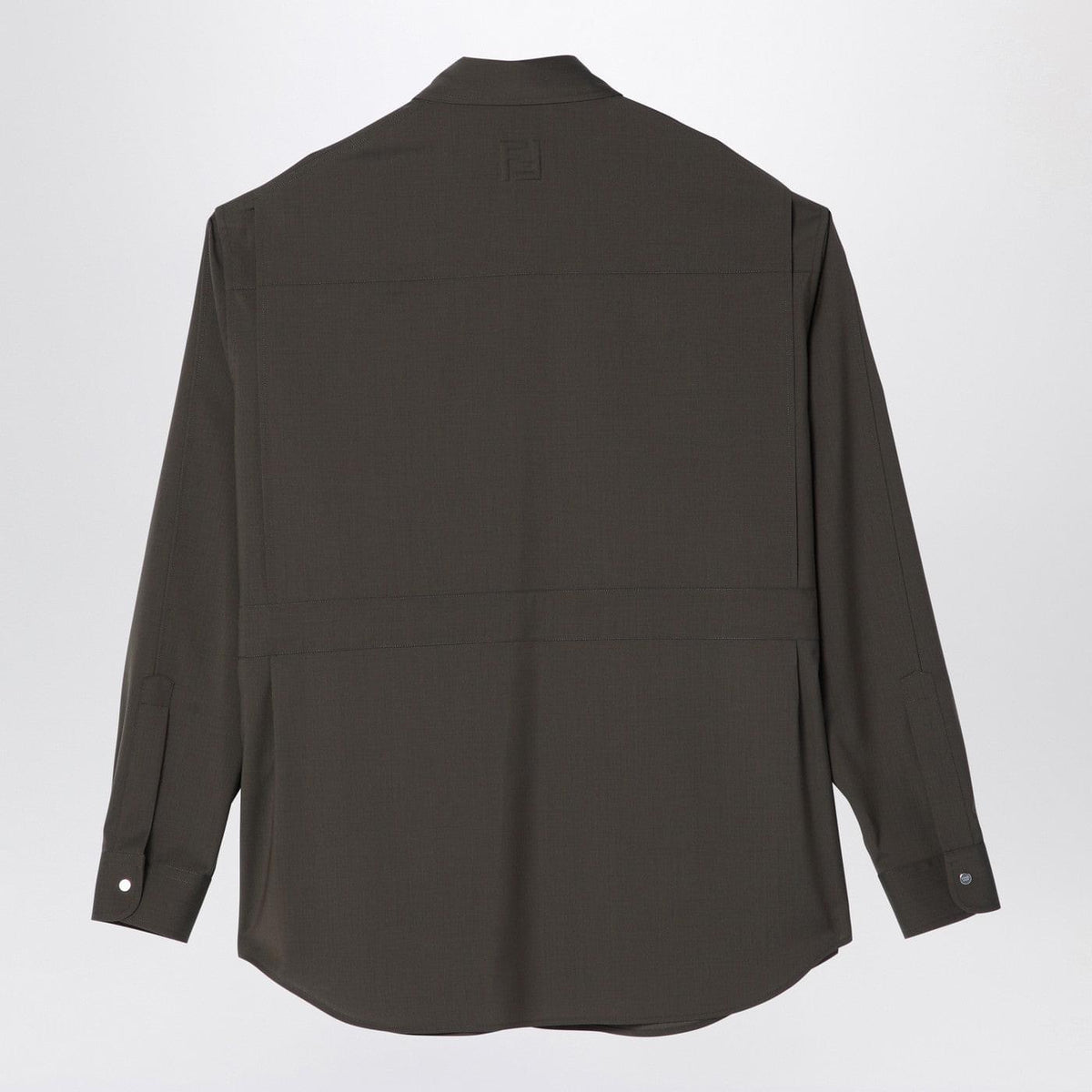 Fendi Dark Green Wool Blouson Men FENDI
