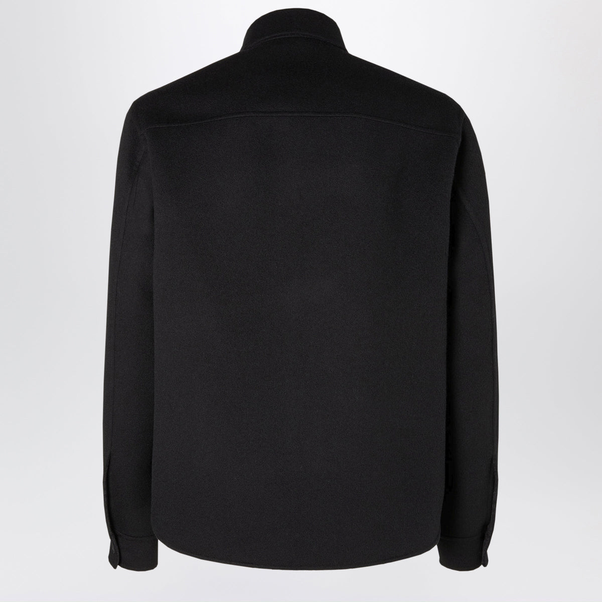 Fendi Blouson Jacket In Black Virgin Wool And Silk Men FENDI