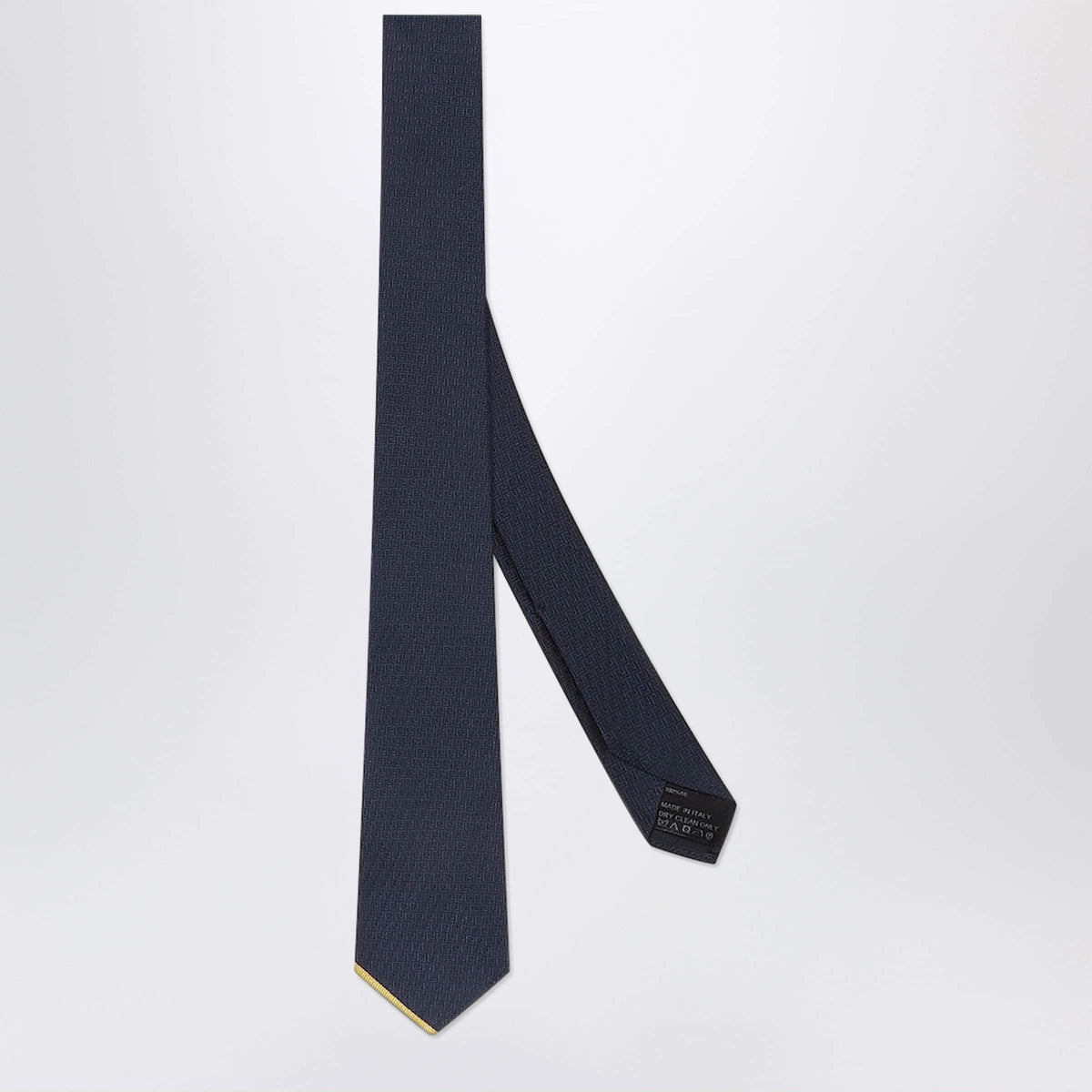 Fendi Blue Ff Silk Tie Men FENDI