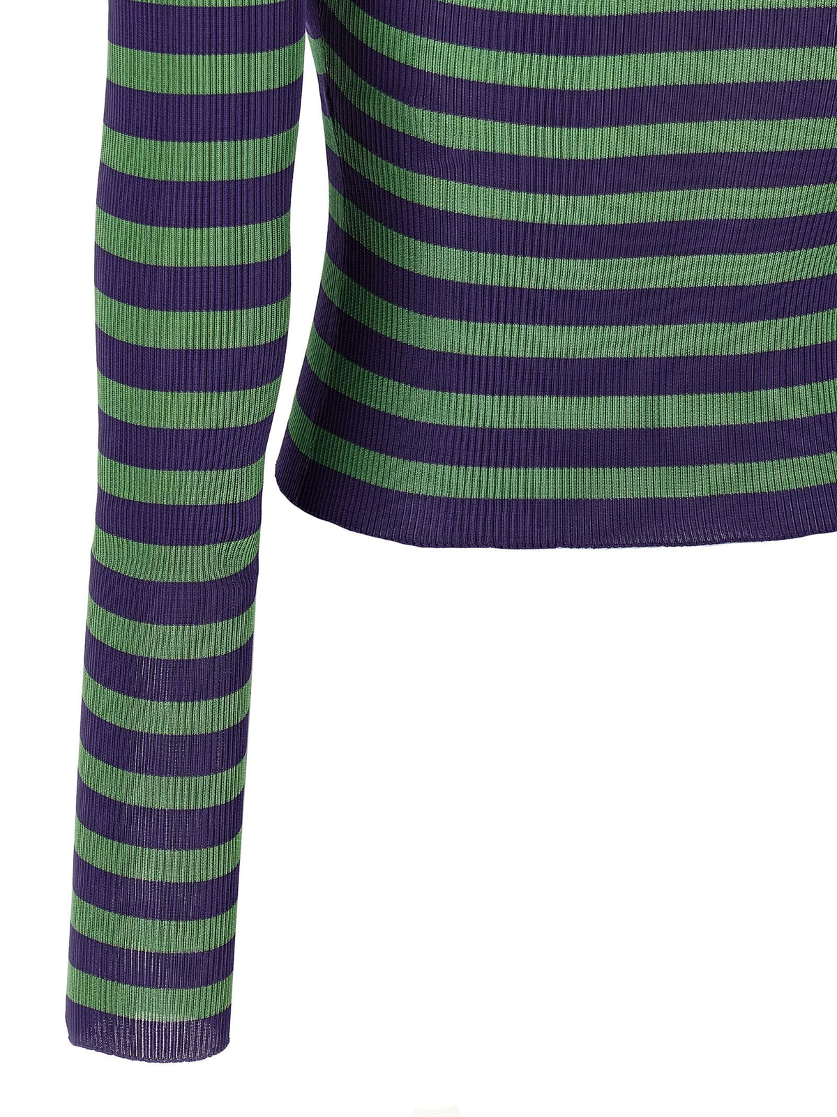 Dolce & Gabbana Women Striped Viscose Sweater DOLCE & GABBANA