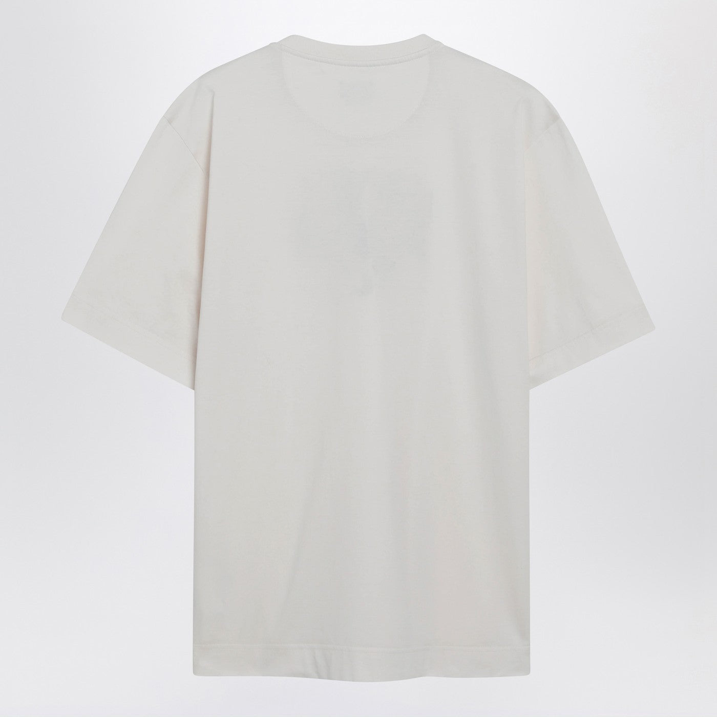 Fendi White Cotton T-Shirt With Logo Print Men FENDI