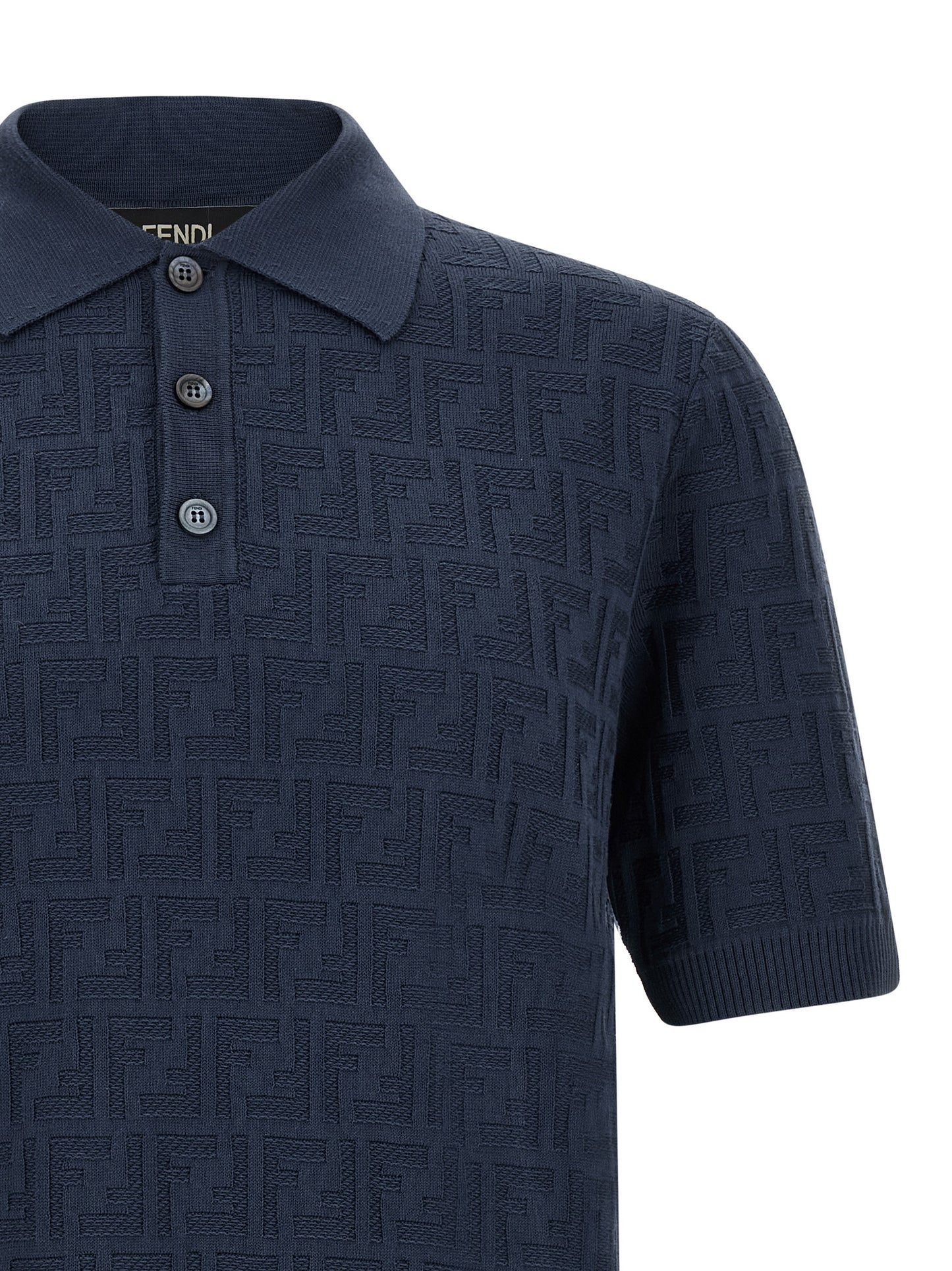 Fendi Men Ff Cotton Polo Shirt FENDI