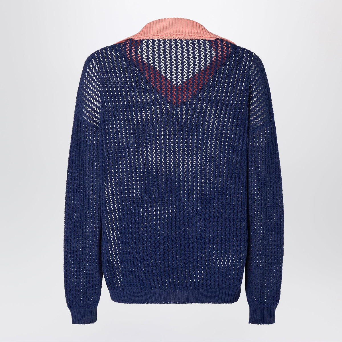Fendi Blue And Pink Cotton Jumper Men FENDI