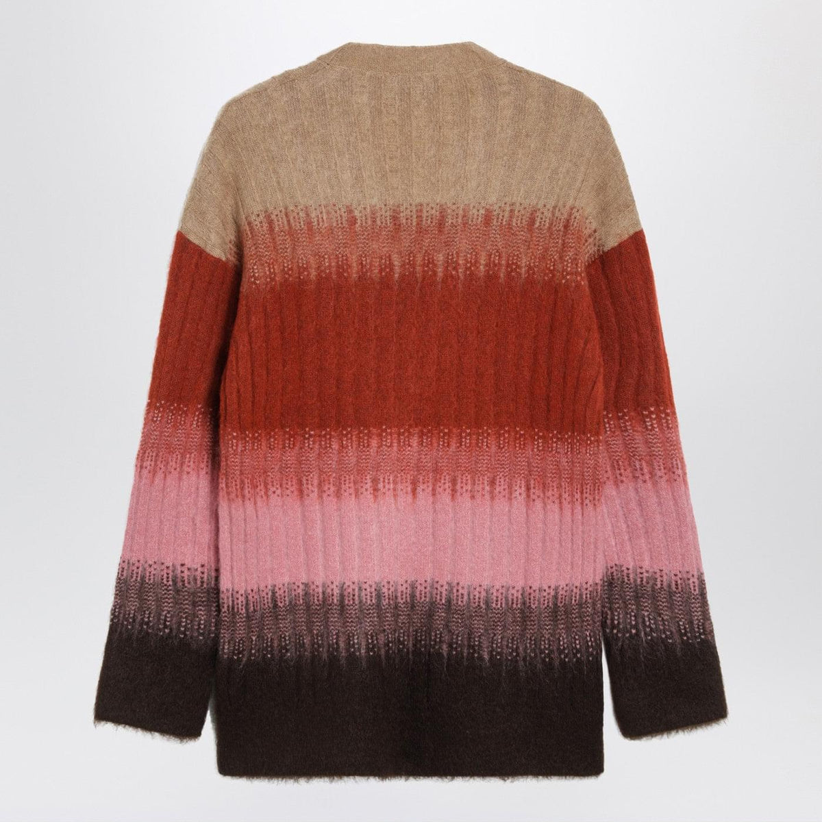 Fendi Multicoloured Mohair And Wool Cardigan Women FENDI