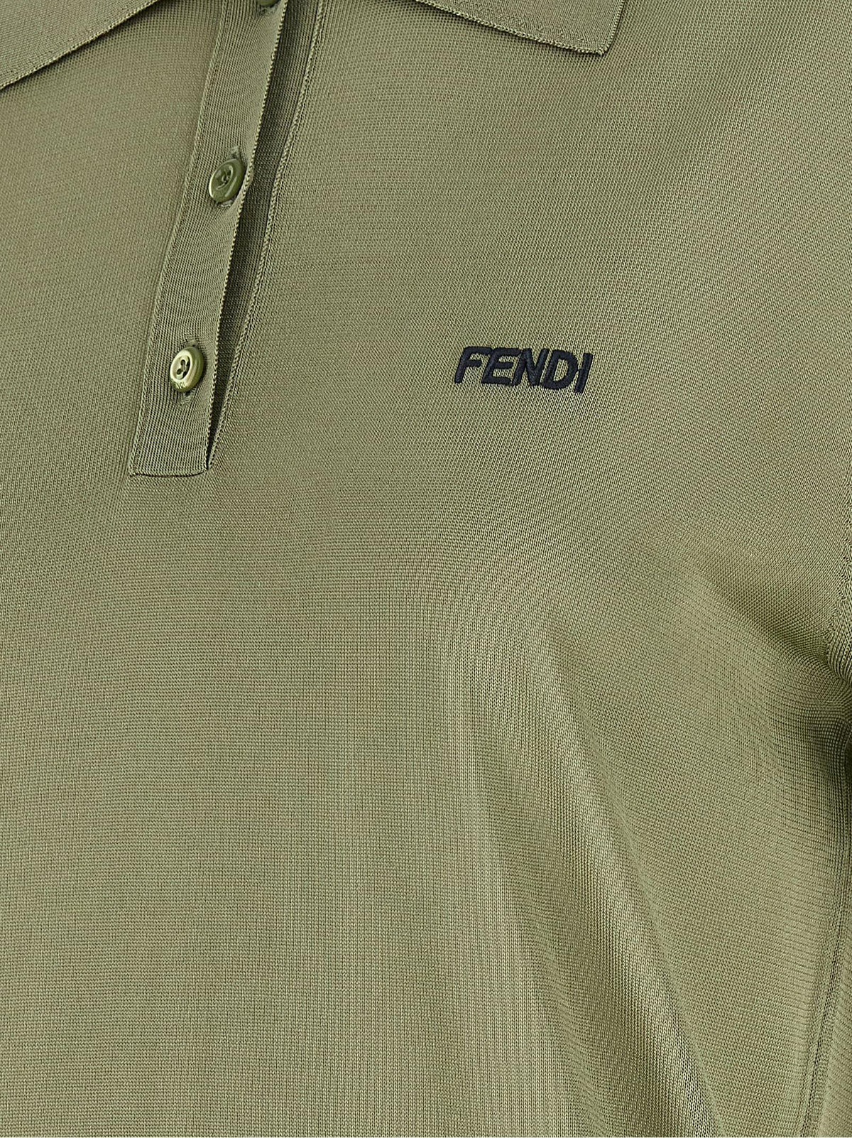 Fendi Women Shiny Viscose Polo Shirt FENDI