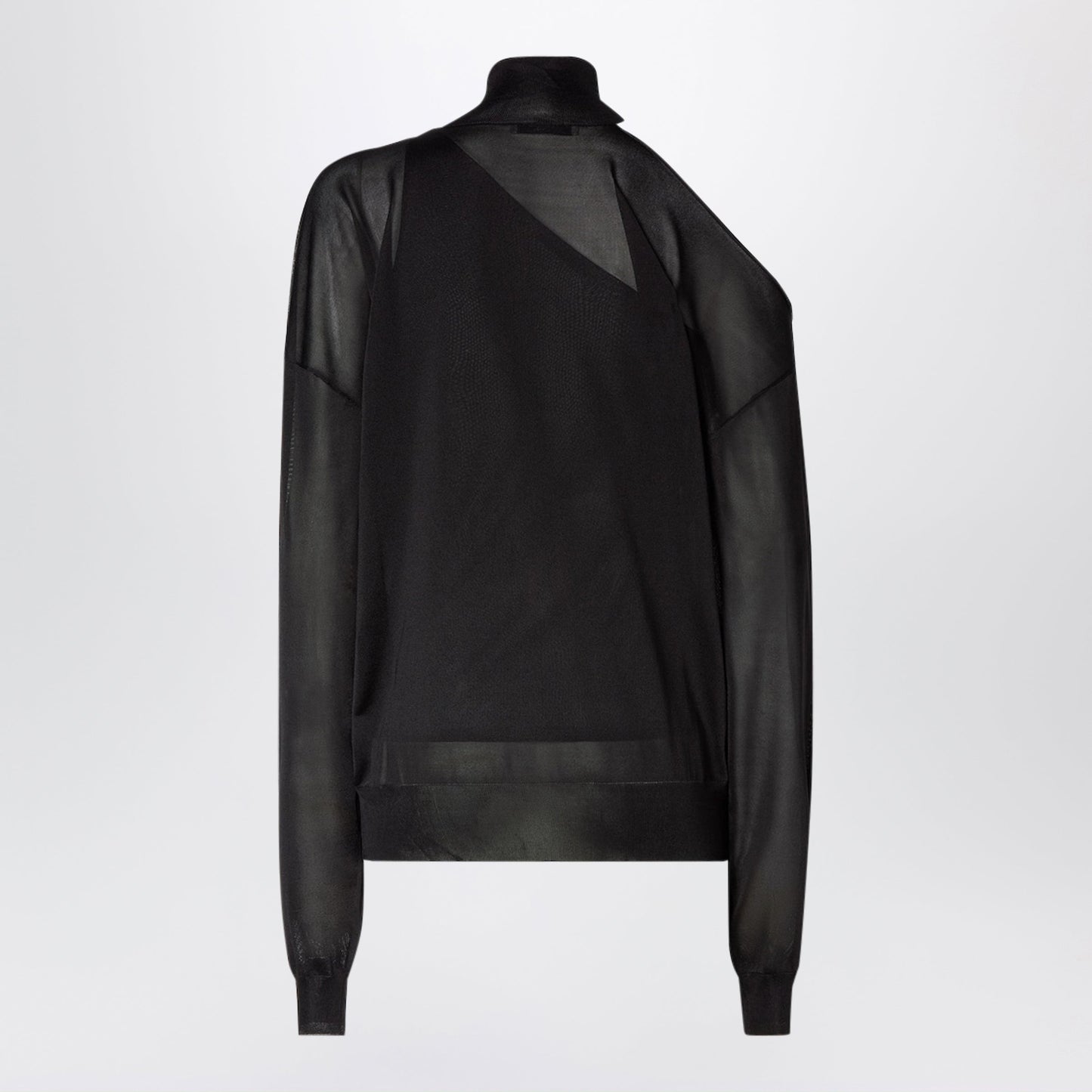 Fendi Black Silk Organza Jumper Women FENDI