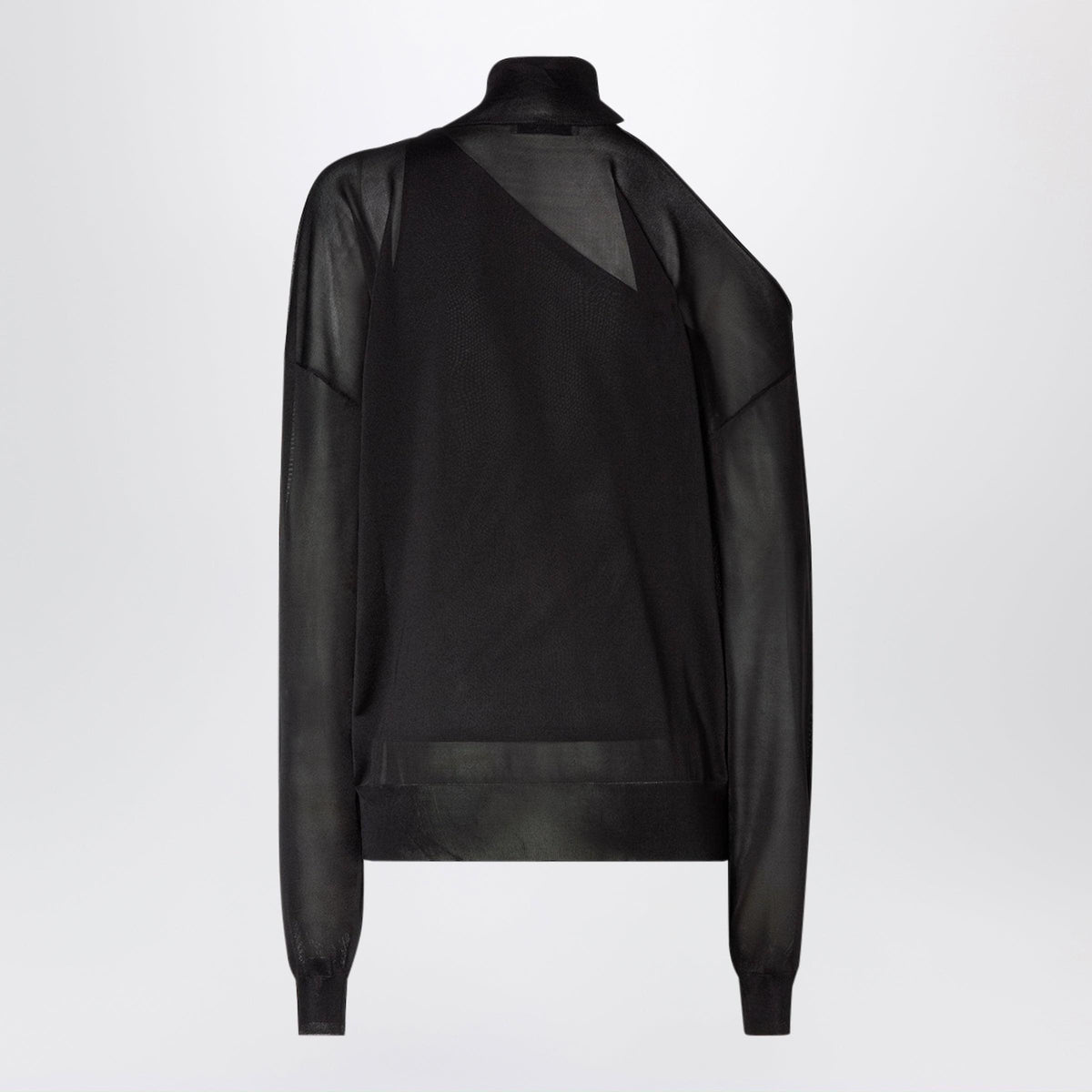 Fendi Black Silk Organza Jumper Women FENDI