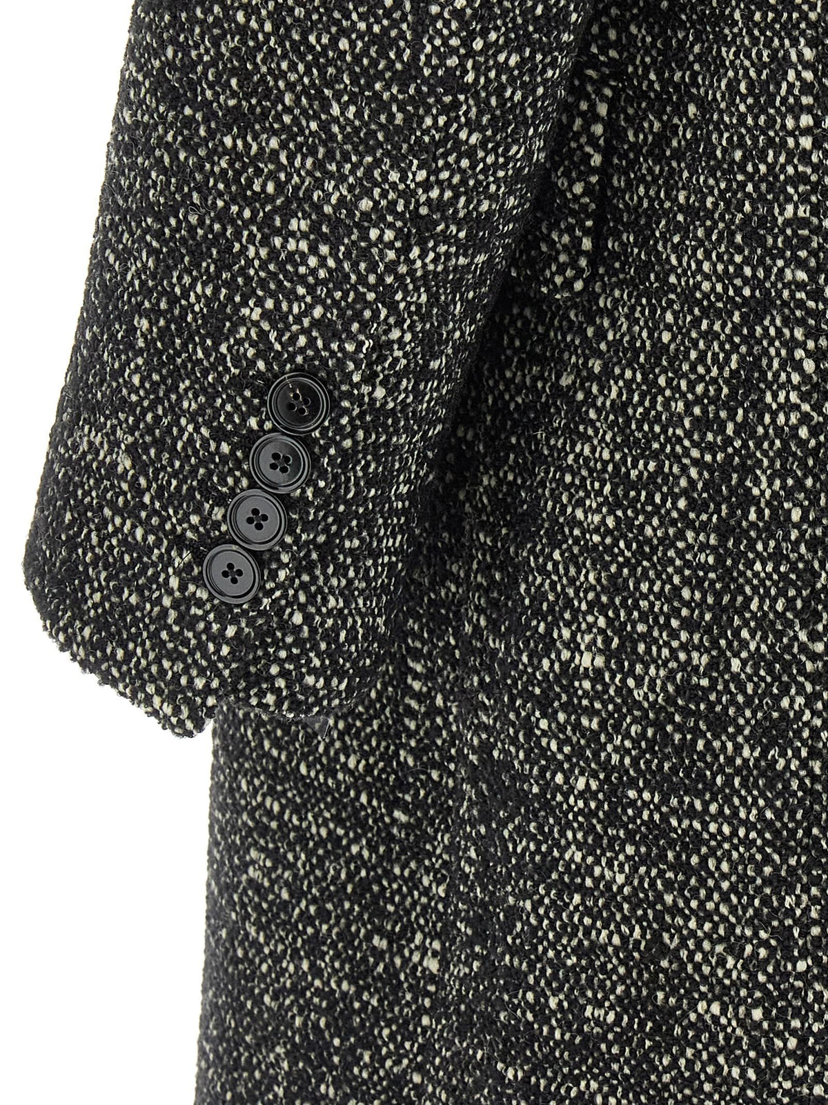 Dolce & Gabbana Men Bouclé Wool Coat DOLCE & GABBANA