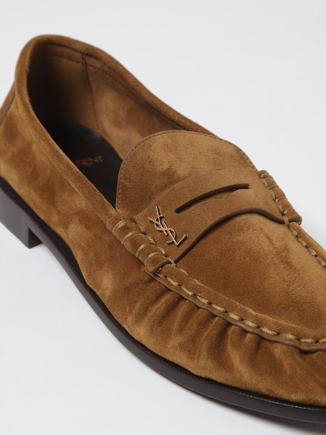 Saint Laurent Men Le Loafer Supple Suede Loafers Saint Laurent SAINT LAURENT