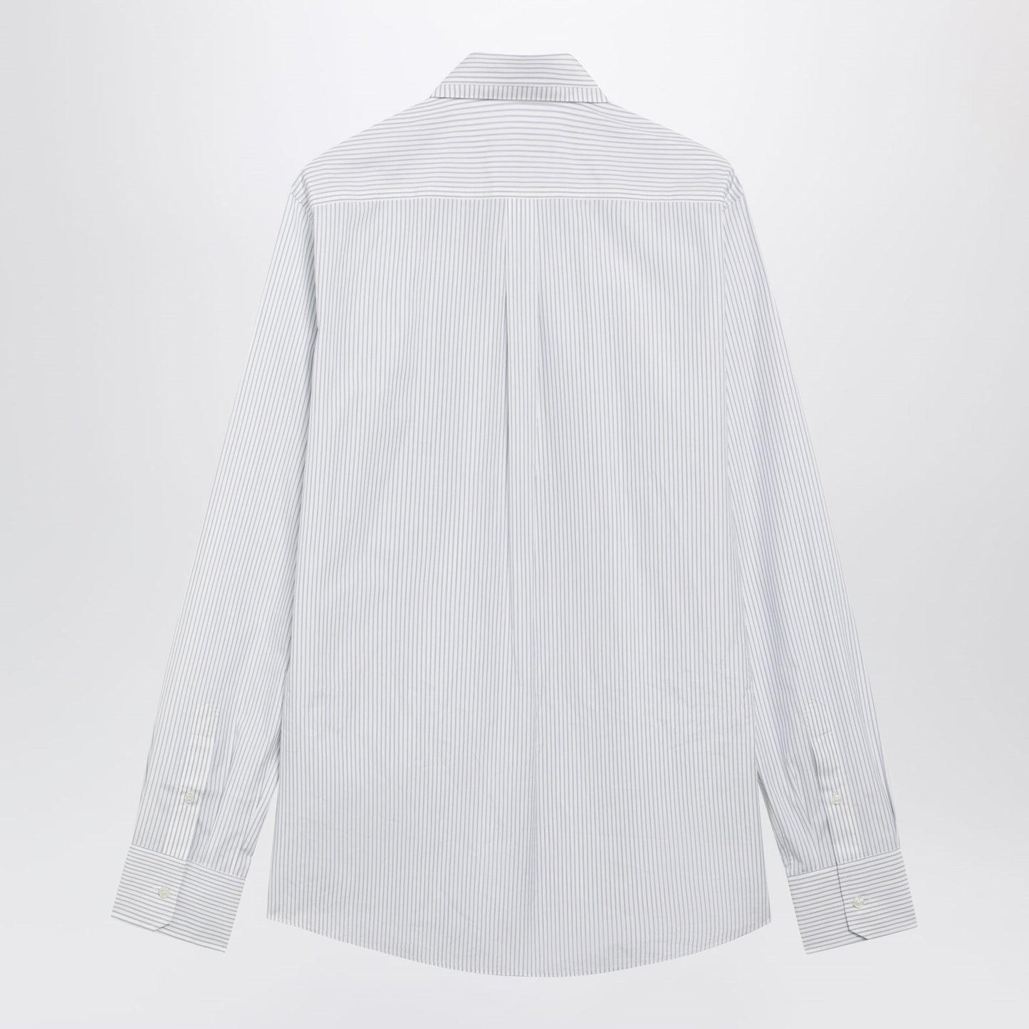 Dolce&Gabbana White Double-Collar Striped Shirt Men DOLCE & GABBANA