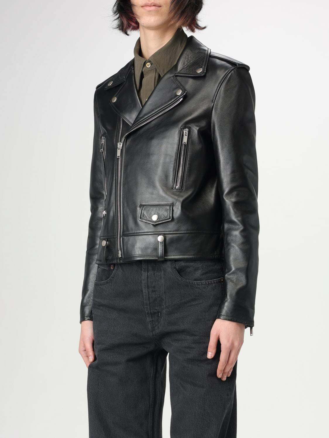 Saint Laurent Jacket Woman Black SAINT LAURENT