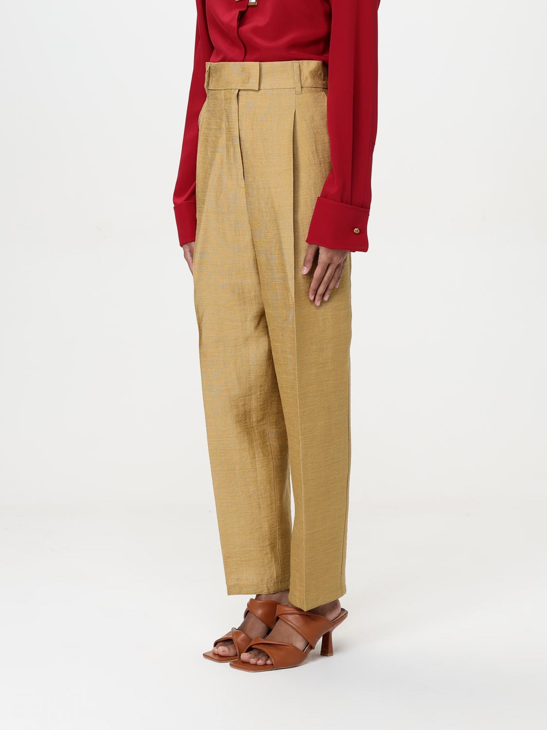Max Mara Pants Woman Gold MAX MARA