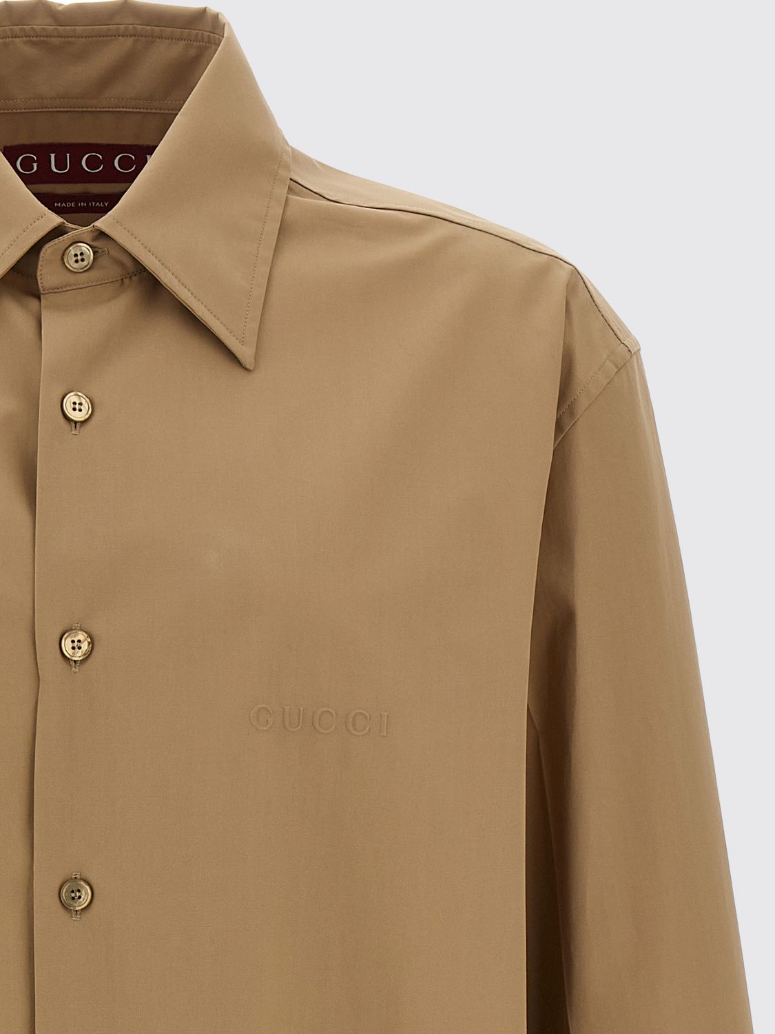 Gucci Shirt Men Beige GUCCI