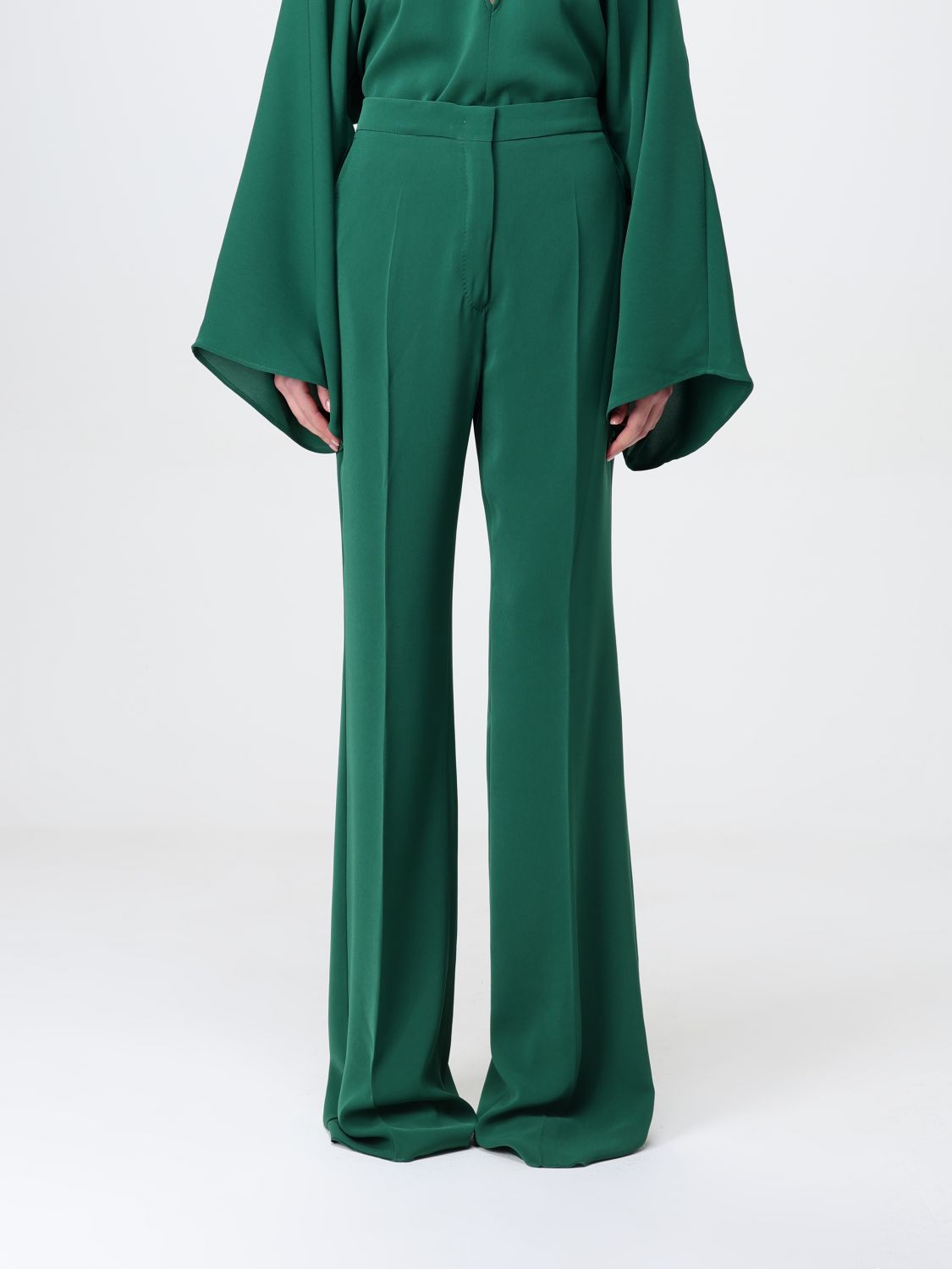 Max Mara Studio Pants Woman Green MAX MARA STUDIO