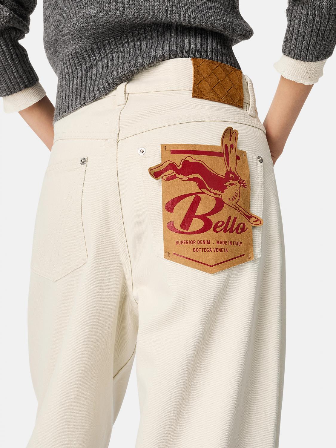 Bottega Veneta Jeans Woman Yellow Cream BOTTEGA VENETA