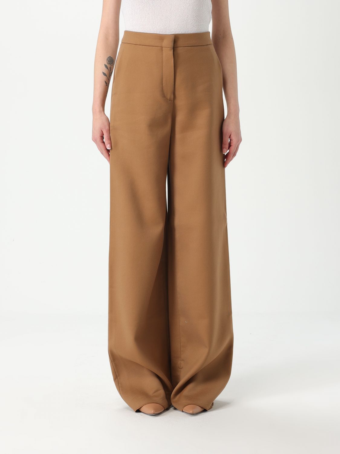 Max Mara Studio Pants Woman Brown MAX MARA STUDIO