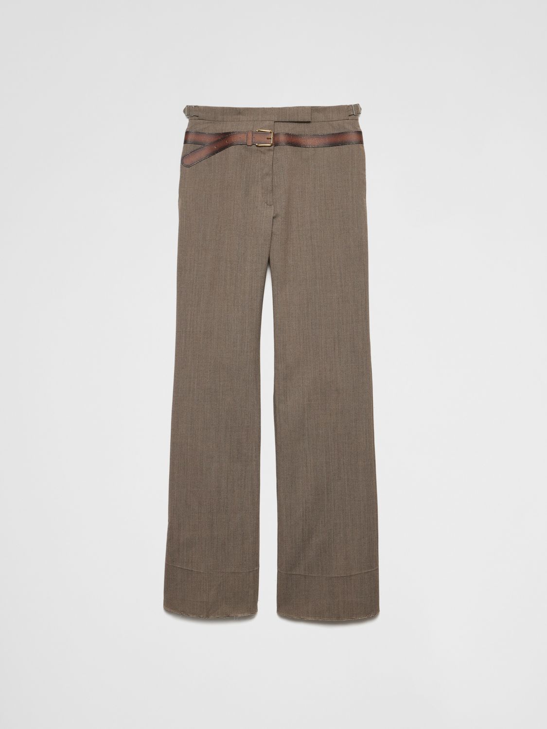 Prada Pants Woman Mud PRADA