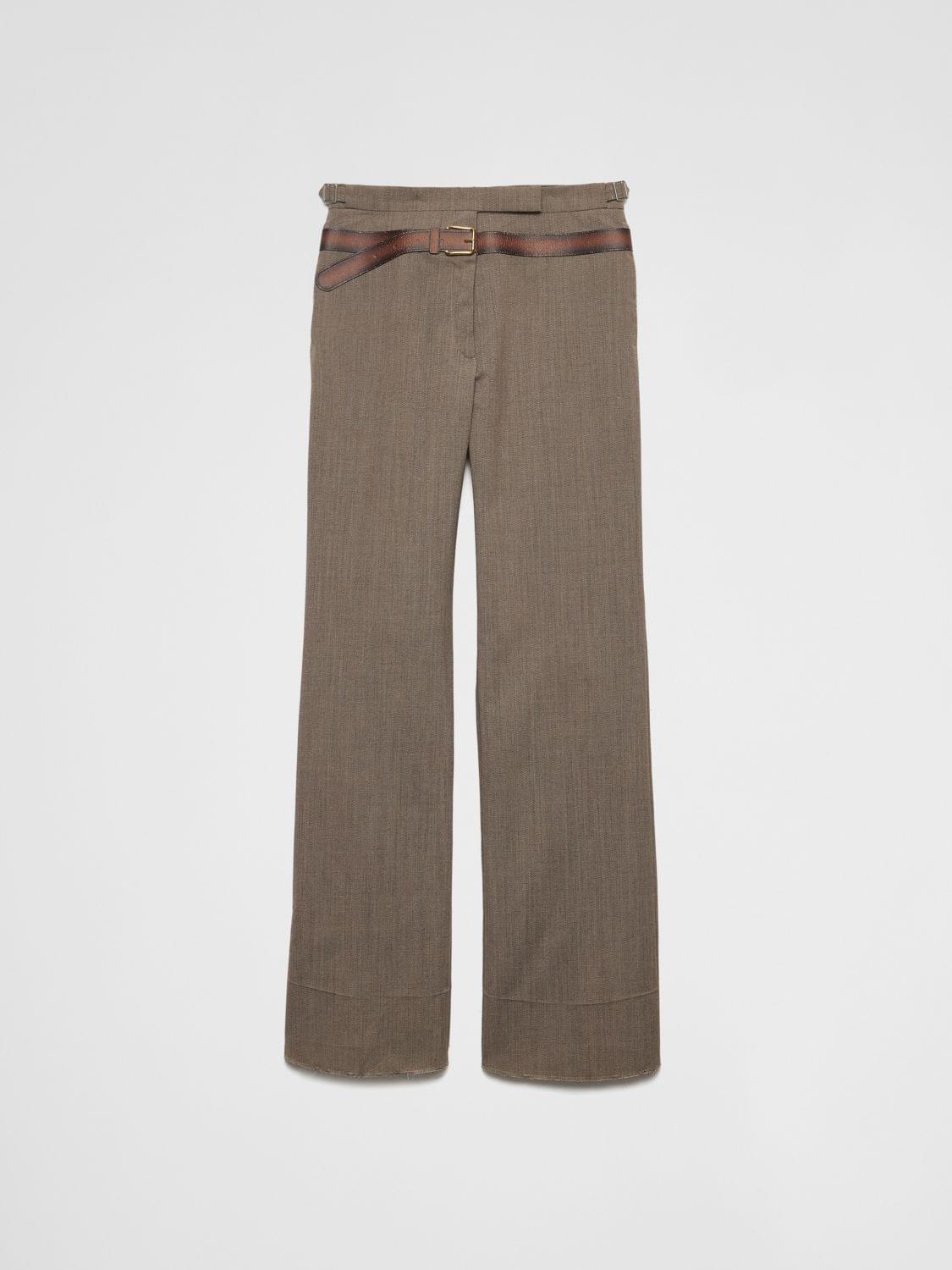 Prada Pants Woman Mud PRADA