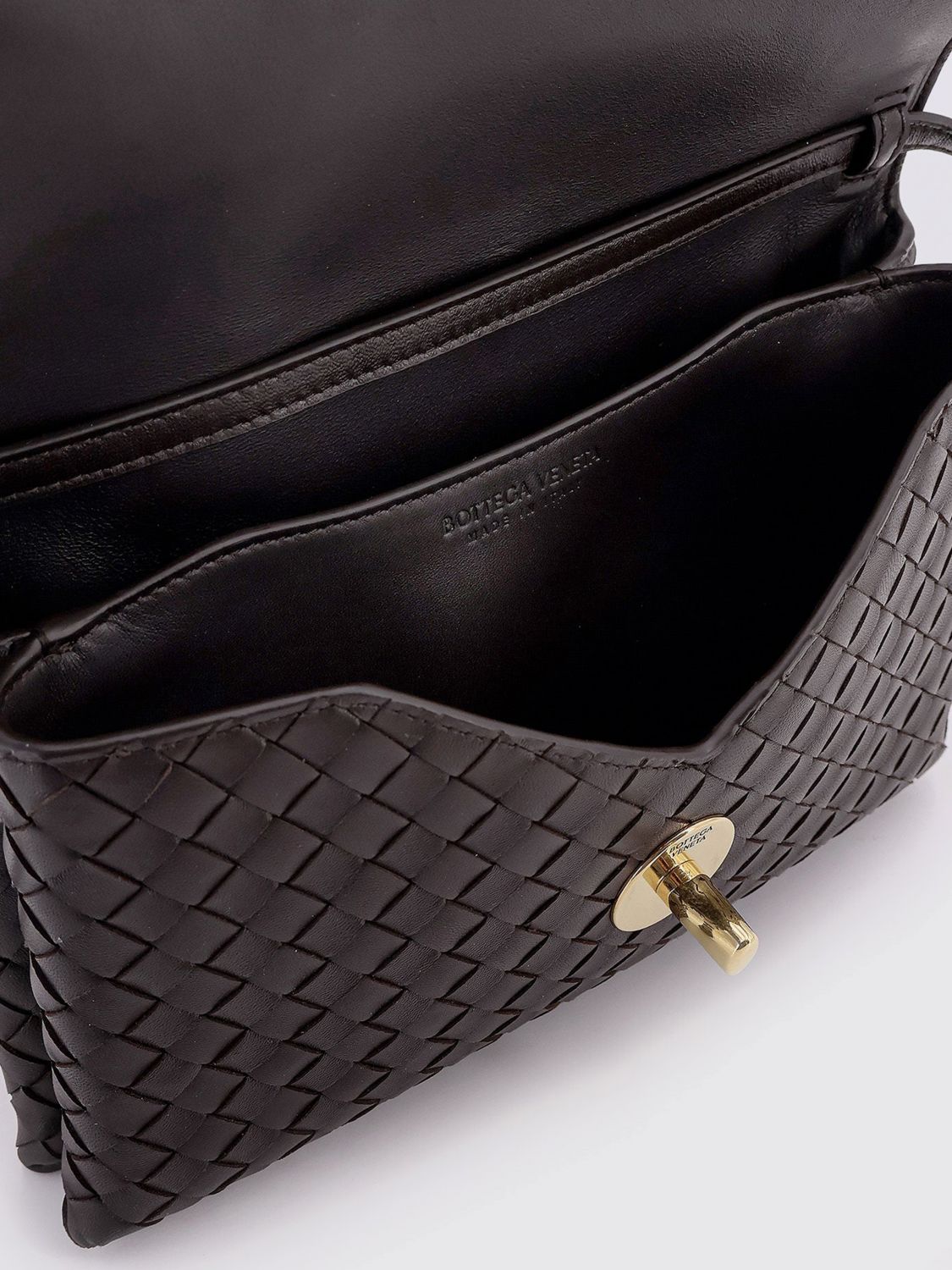 Bottega Veneta Women Bottega Veneta Small Knot Lock Intrecciato Leather Top Handle Bag BOTTEGA VENETA