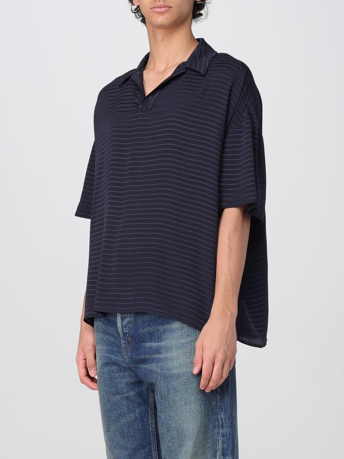 Saint Laurent Polo Shirt Men Blue SAINT LAURENT