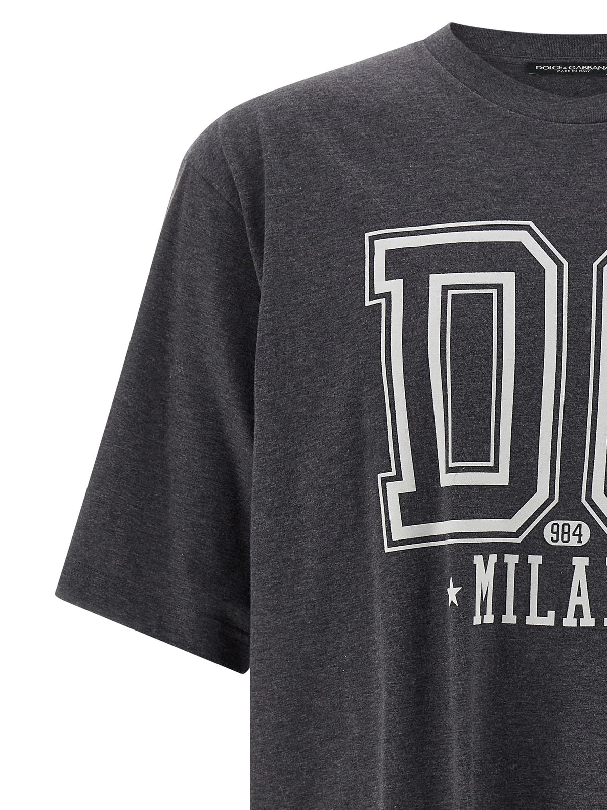Dolce & Gabbana Men Flocked Print T-Shirt DOLCE & GABBANA