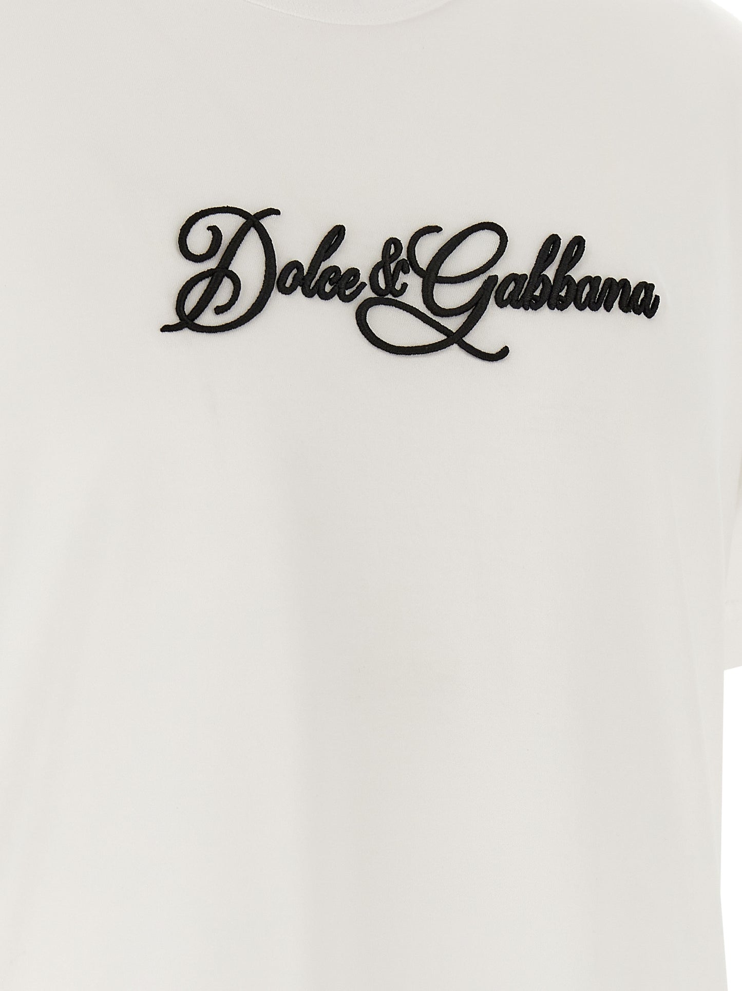 Dolce & Gabbana Men Logo Embroidery T-Shirt DOLCE & GABBANA