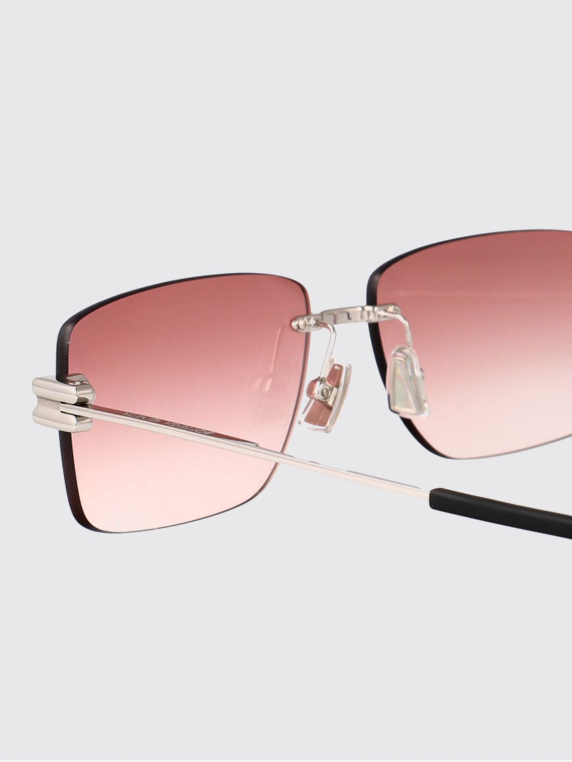 Bottega Veneta Sunglasses Men Silver BOTTEGA VENETA