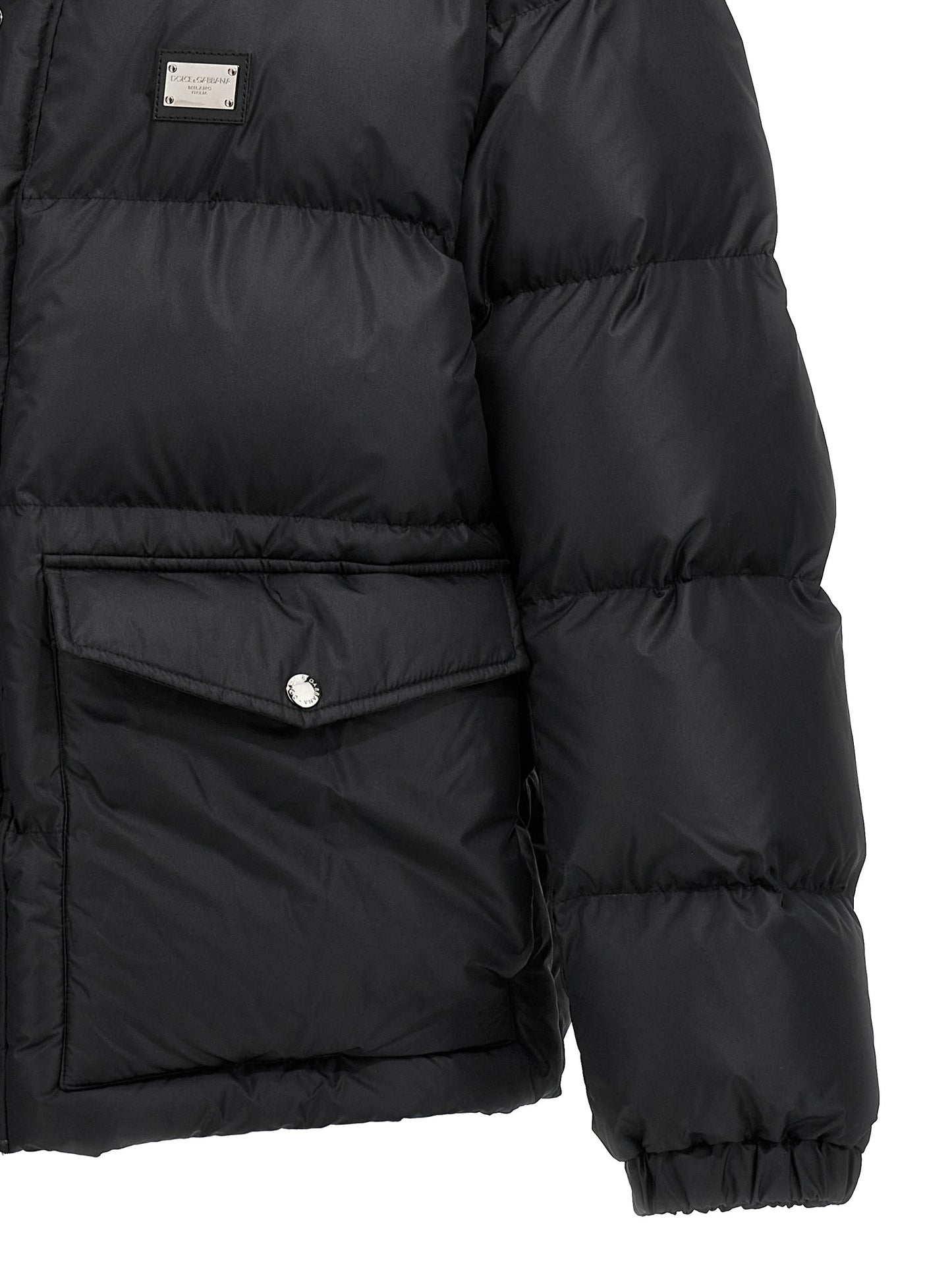 Dolce & Gabbana Men Logo Plate Down Jacket DOLCE & GABBANA