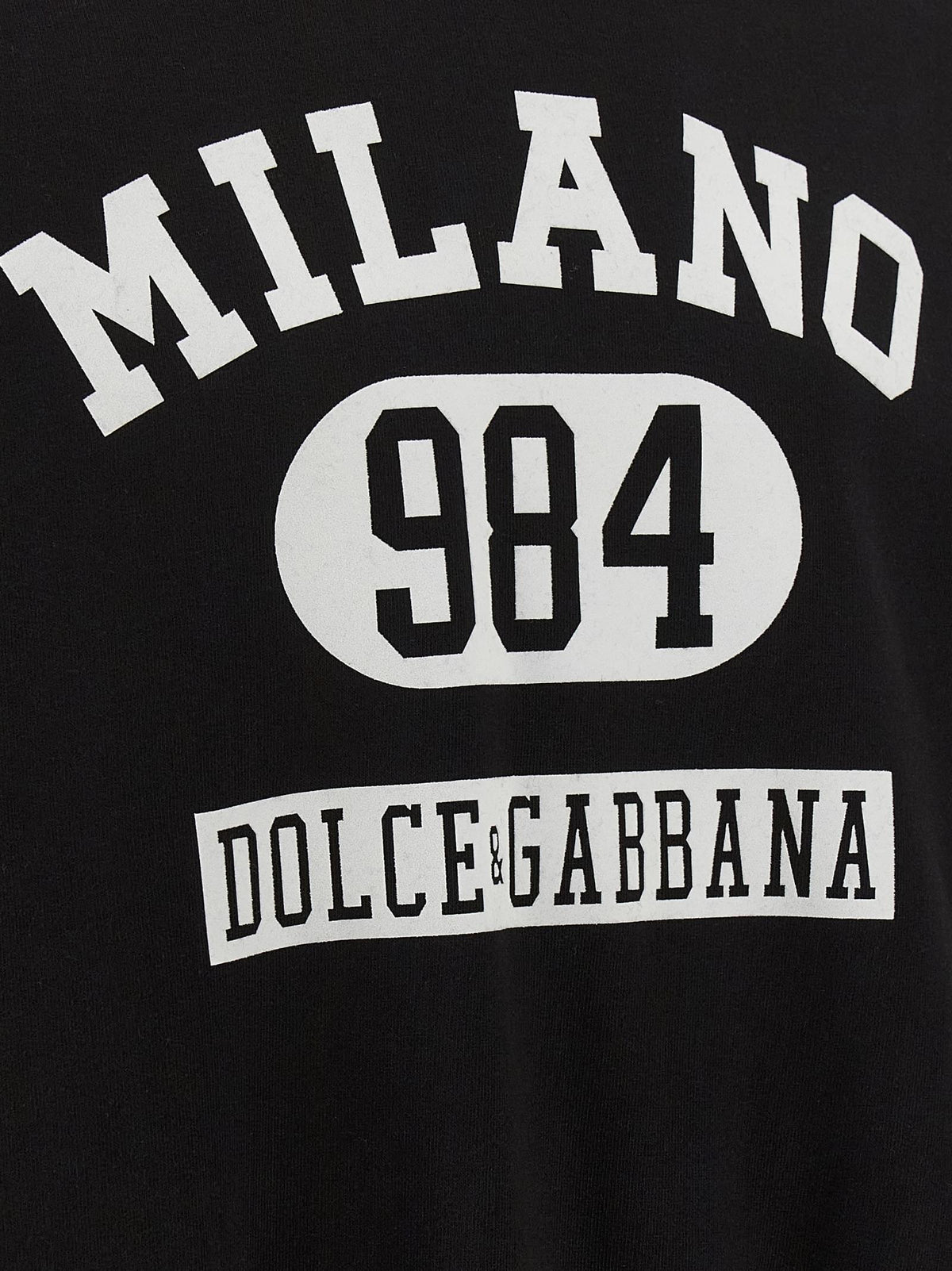 Dolce & Gabbana Men Flocked Print Hoodie DOLCE & GABBANA