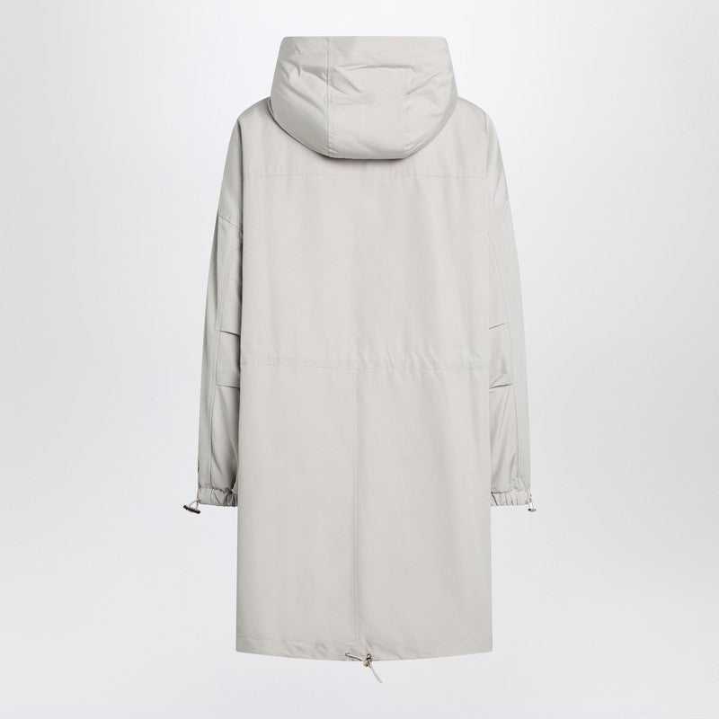 Max Mara Studio Light Beige Cotton Blend Parka Women MAX MARA STUDIO