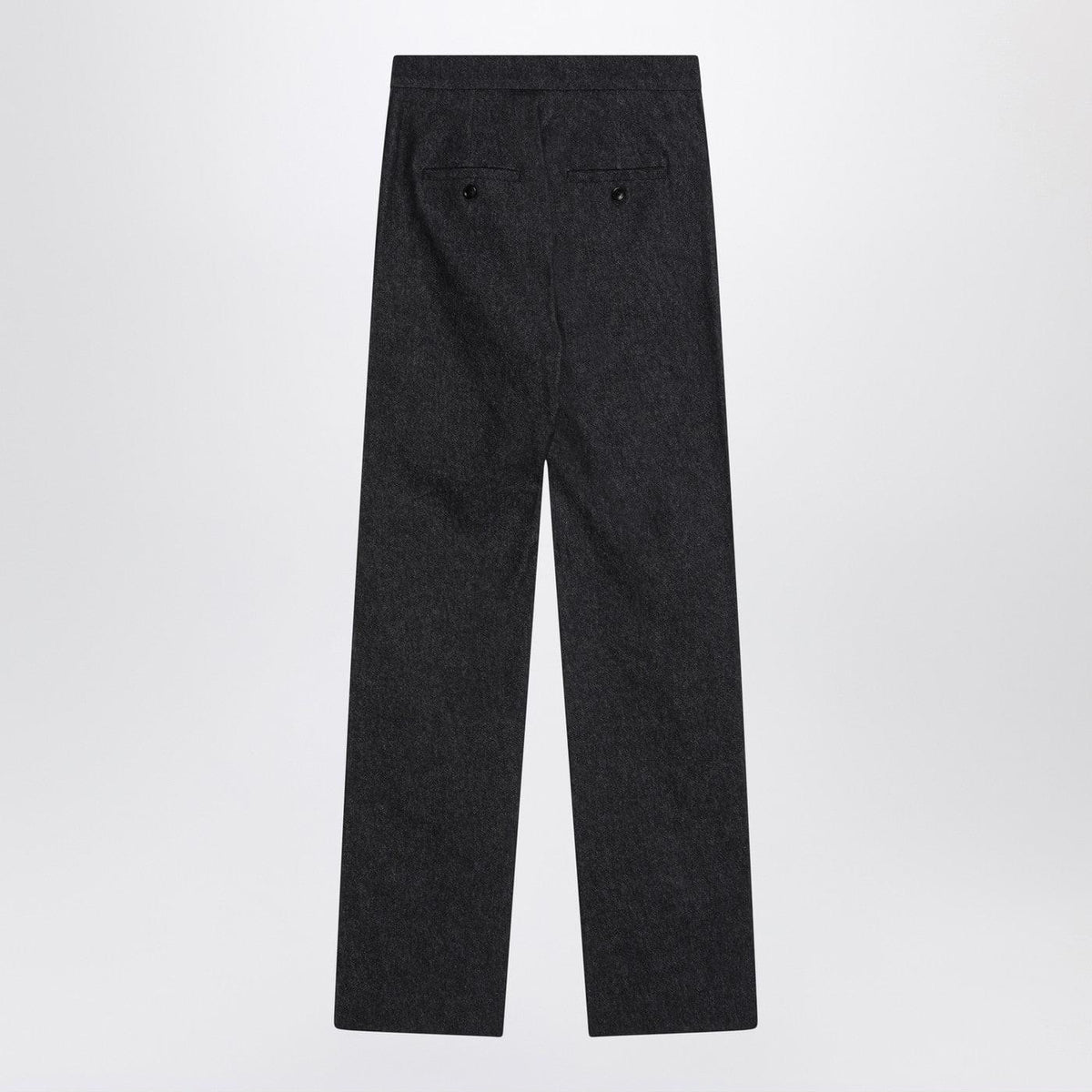 Max Mara Midnight Blue Trousers In Cotton Denim Effect Women MAX MARA