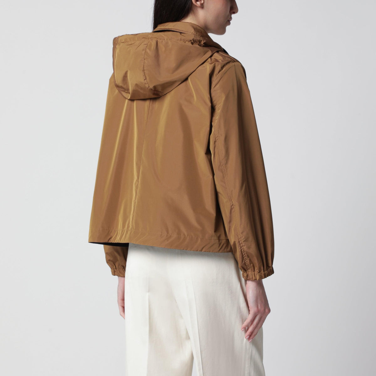 Herno Reversible Jacket Blue/Caramel In Cotton Gabardine Women Women HERNO