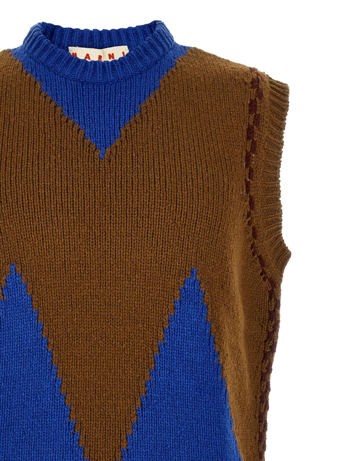 Marni Men M-Shaped Intarsia Vest MARNI