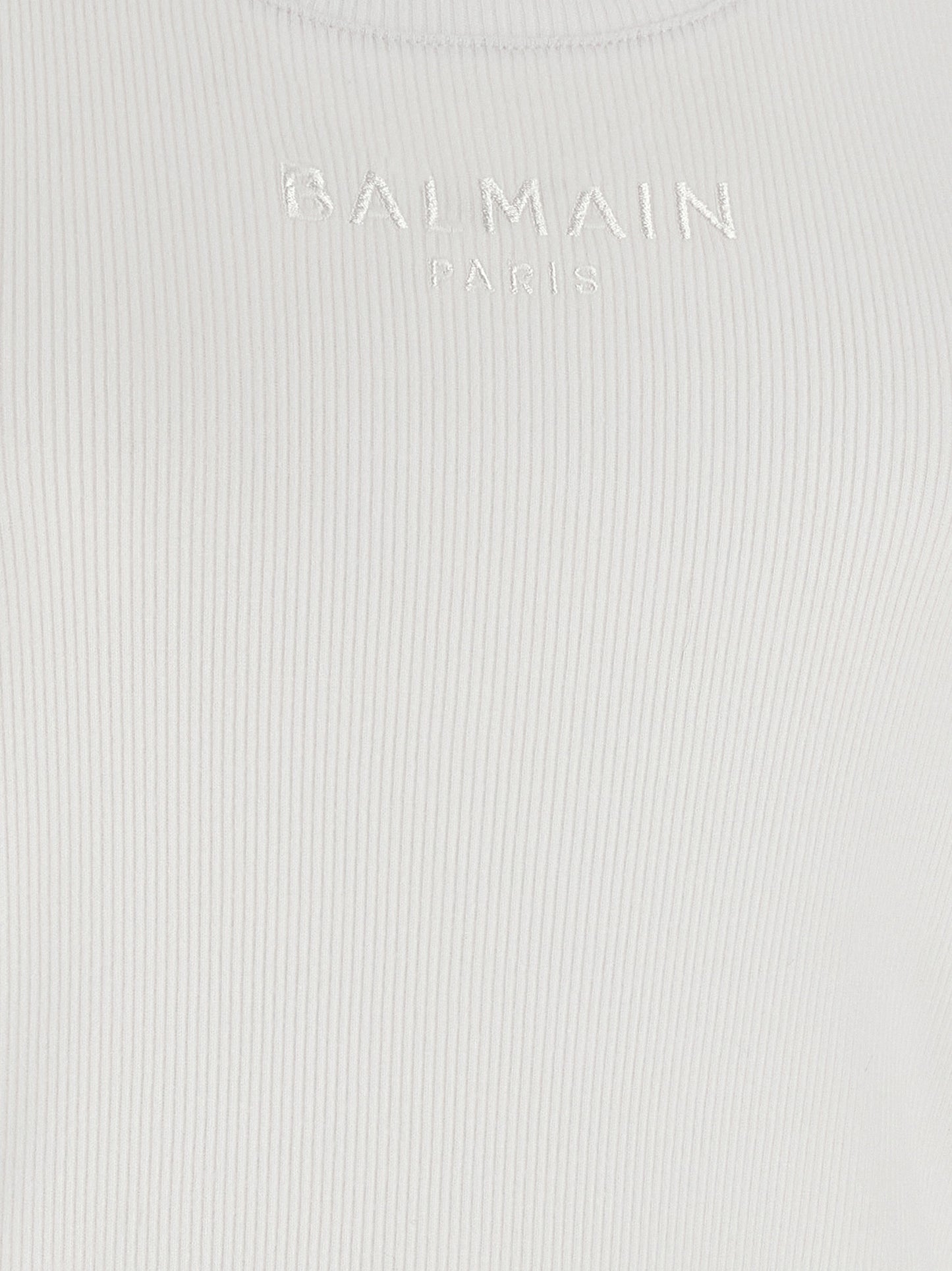 Balmain Women Logo Embroidery Tank Top BALMAIN
