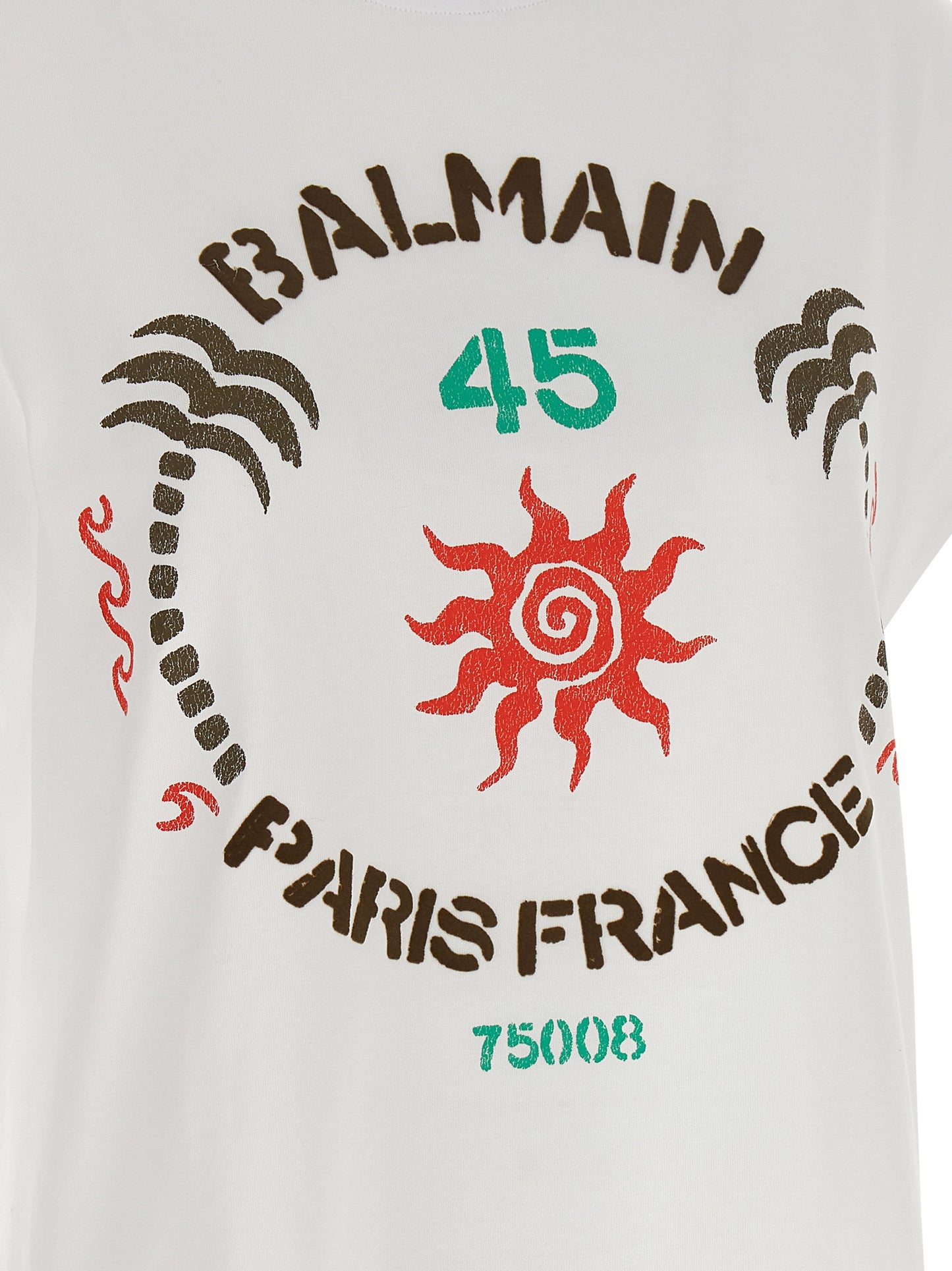 Balmain Women 'Club 45' Print T-Shirt BALMAIN